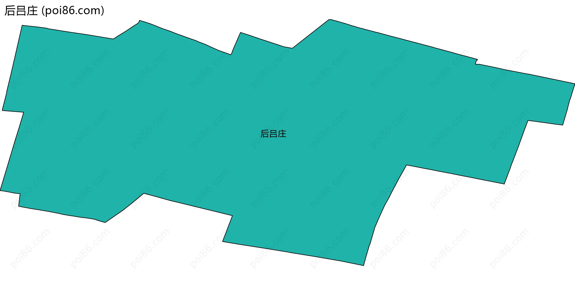 后吕庄边界地图