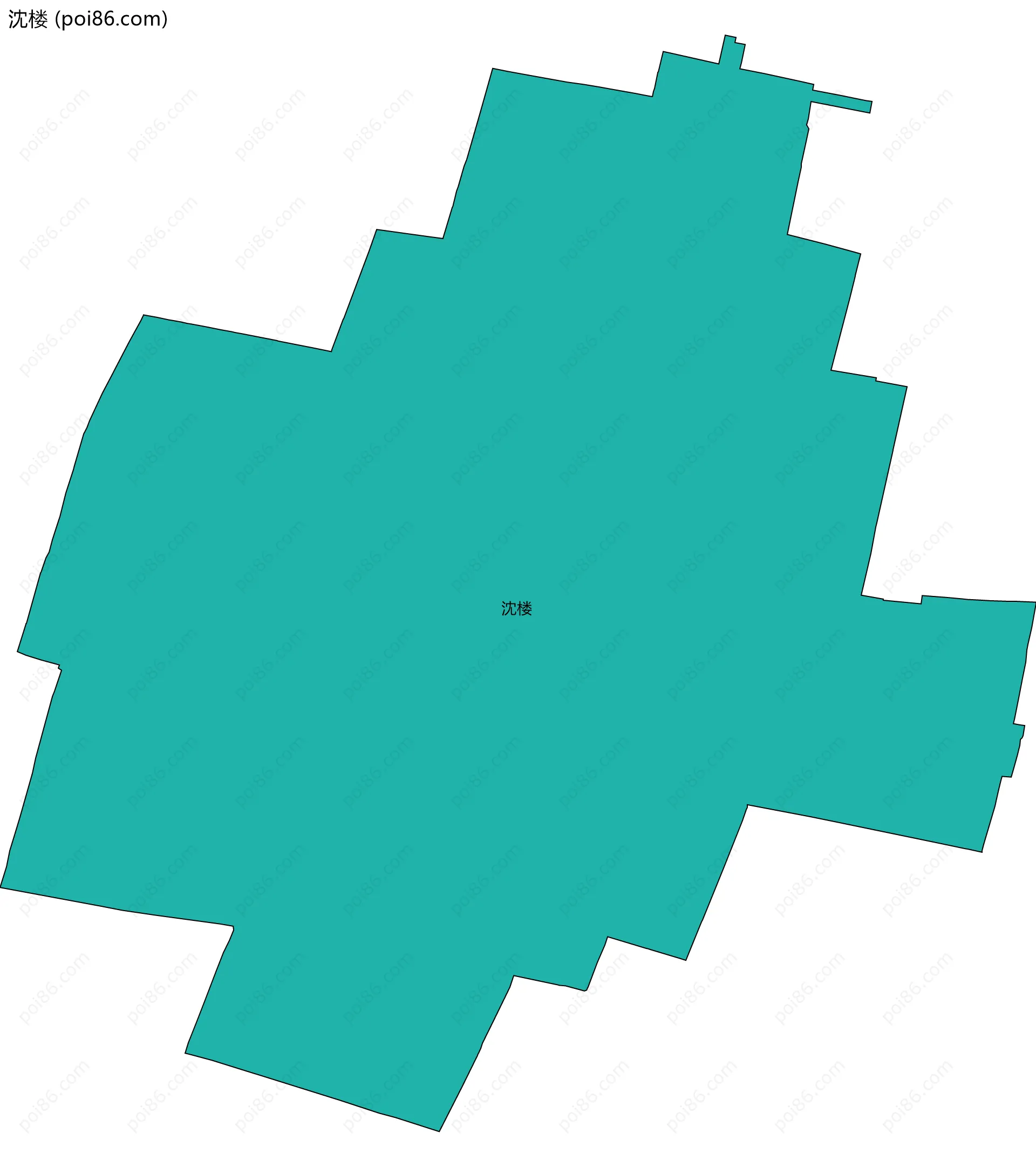 沈楼边界地图
