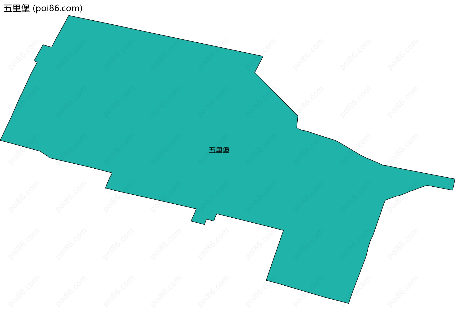 五里堡边界地图