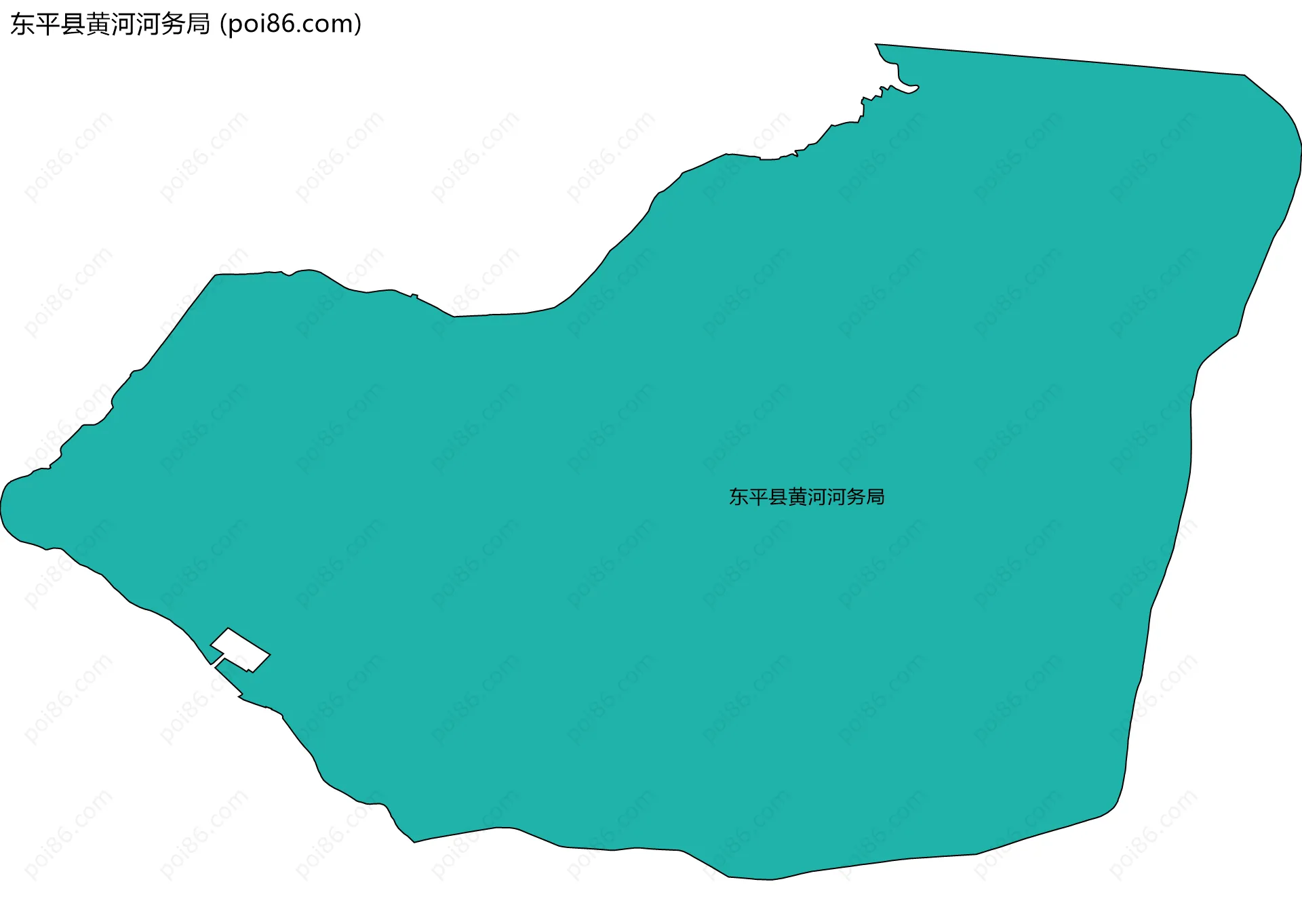 东平县黄河河务局边界地图