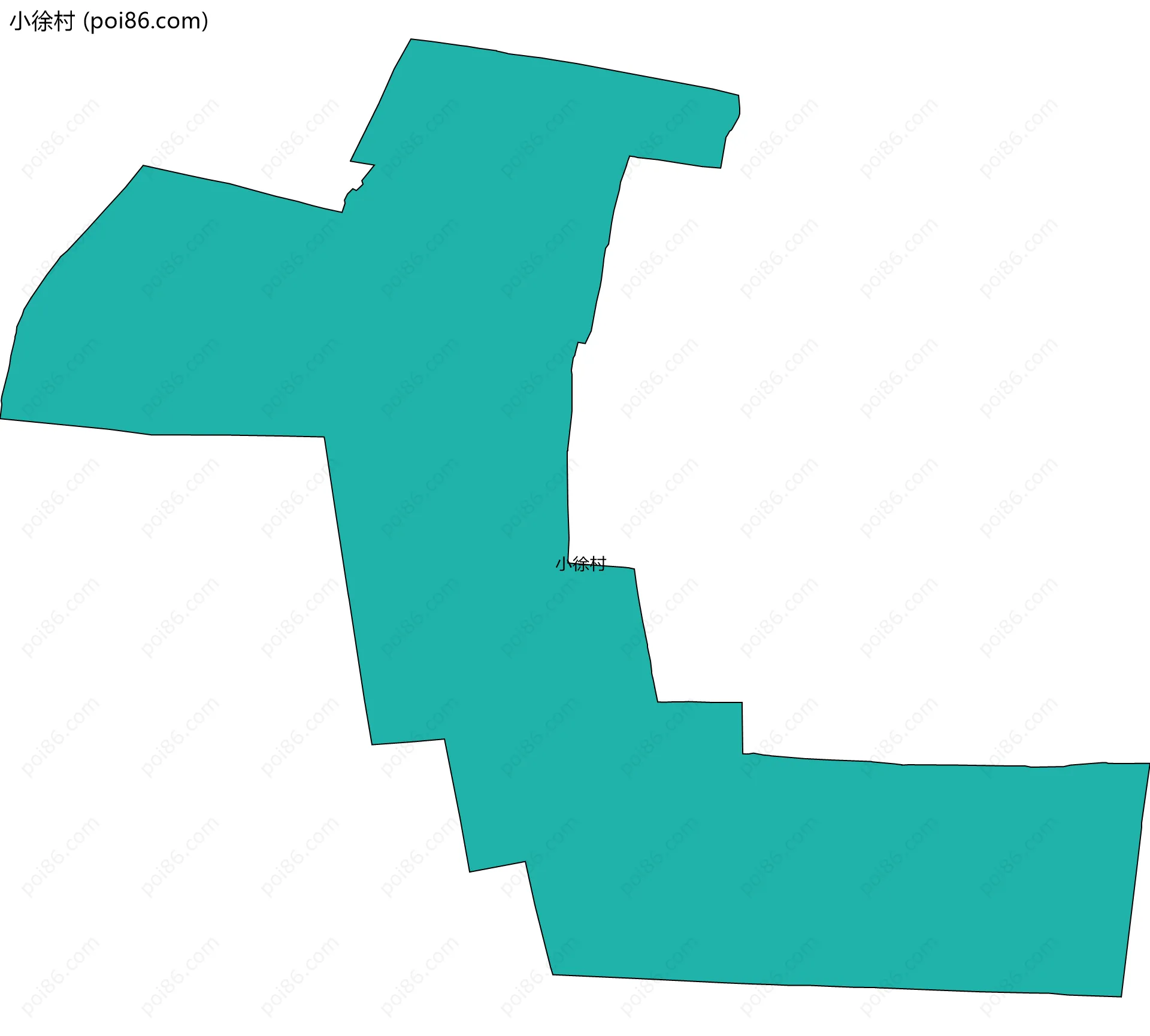 小徐村边界地图