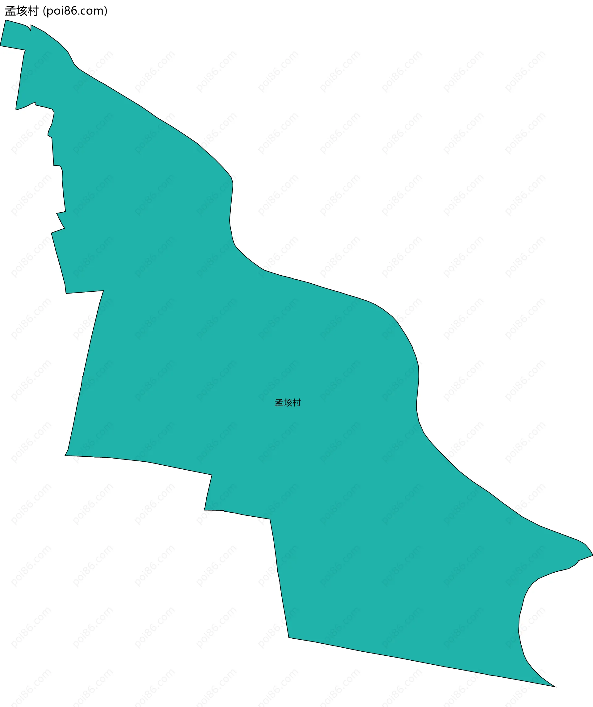 孟垓村边界地图