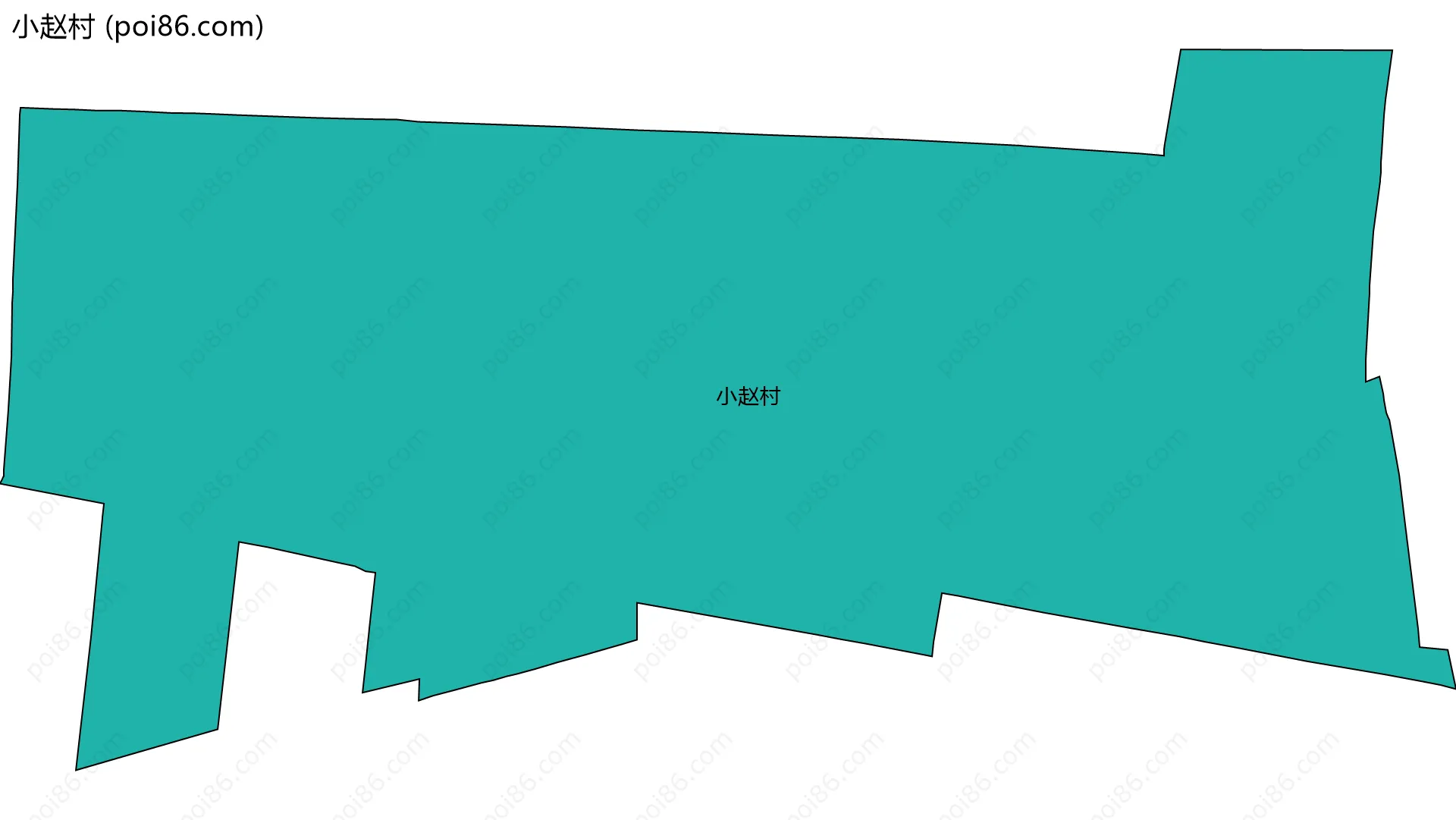 小赵村边界地图
