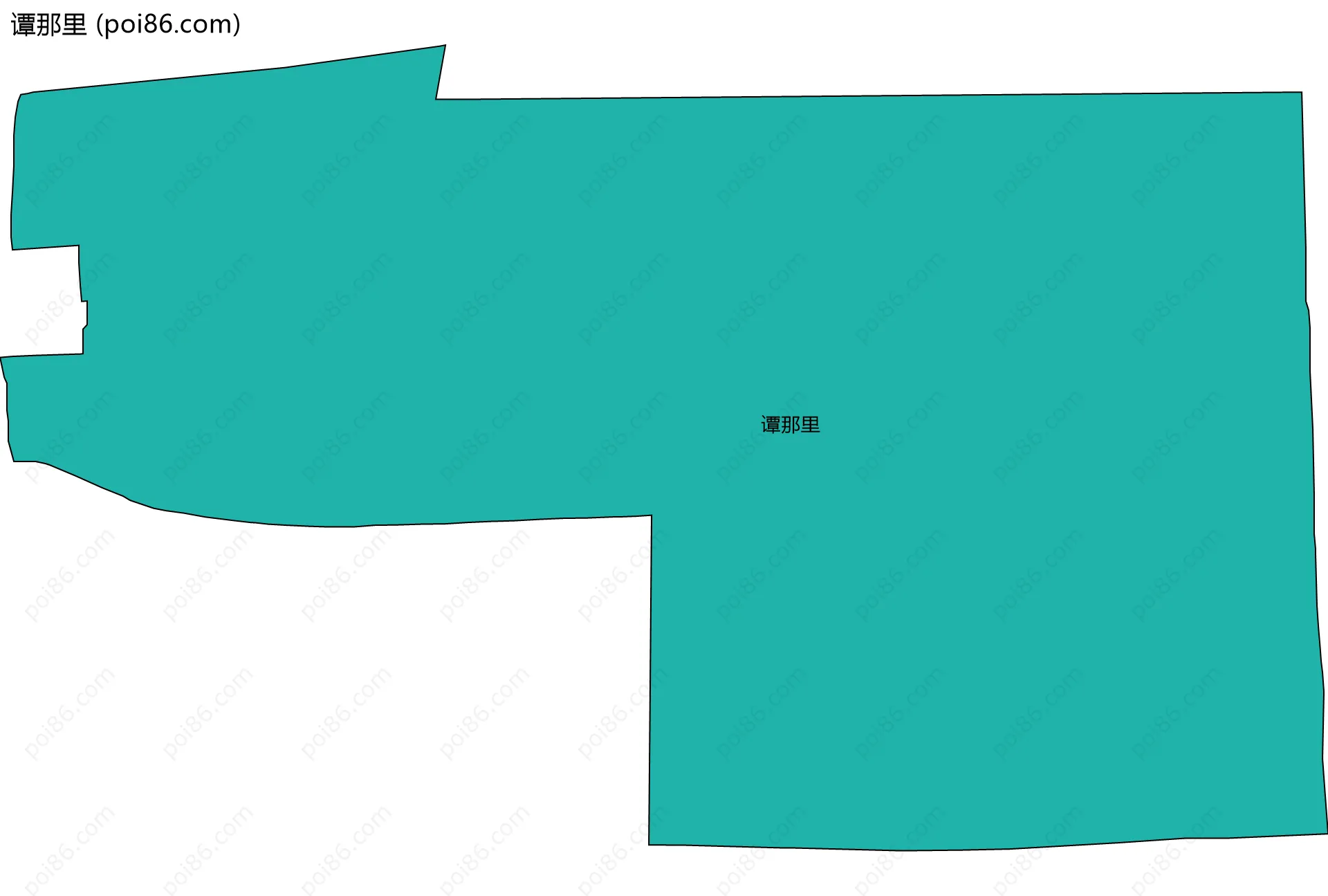 谭那里边界地图