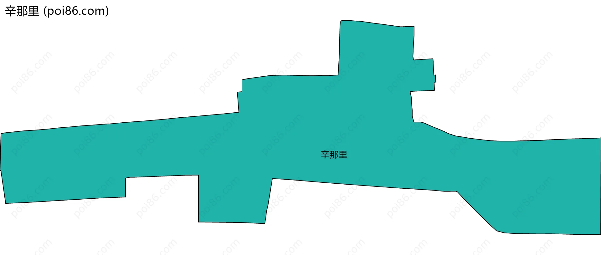 辛那里边界地图