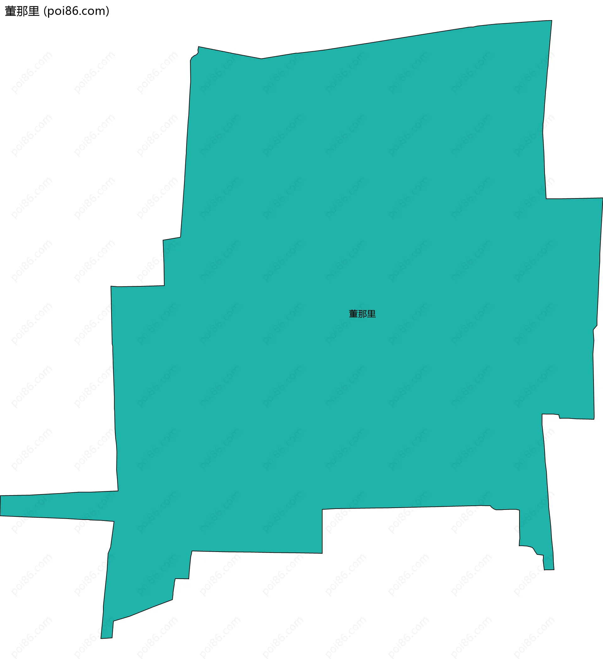 董那里边界地图