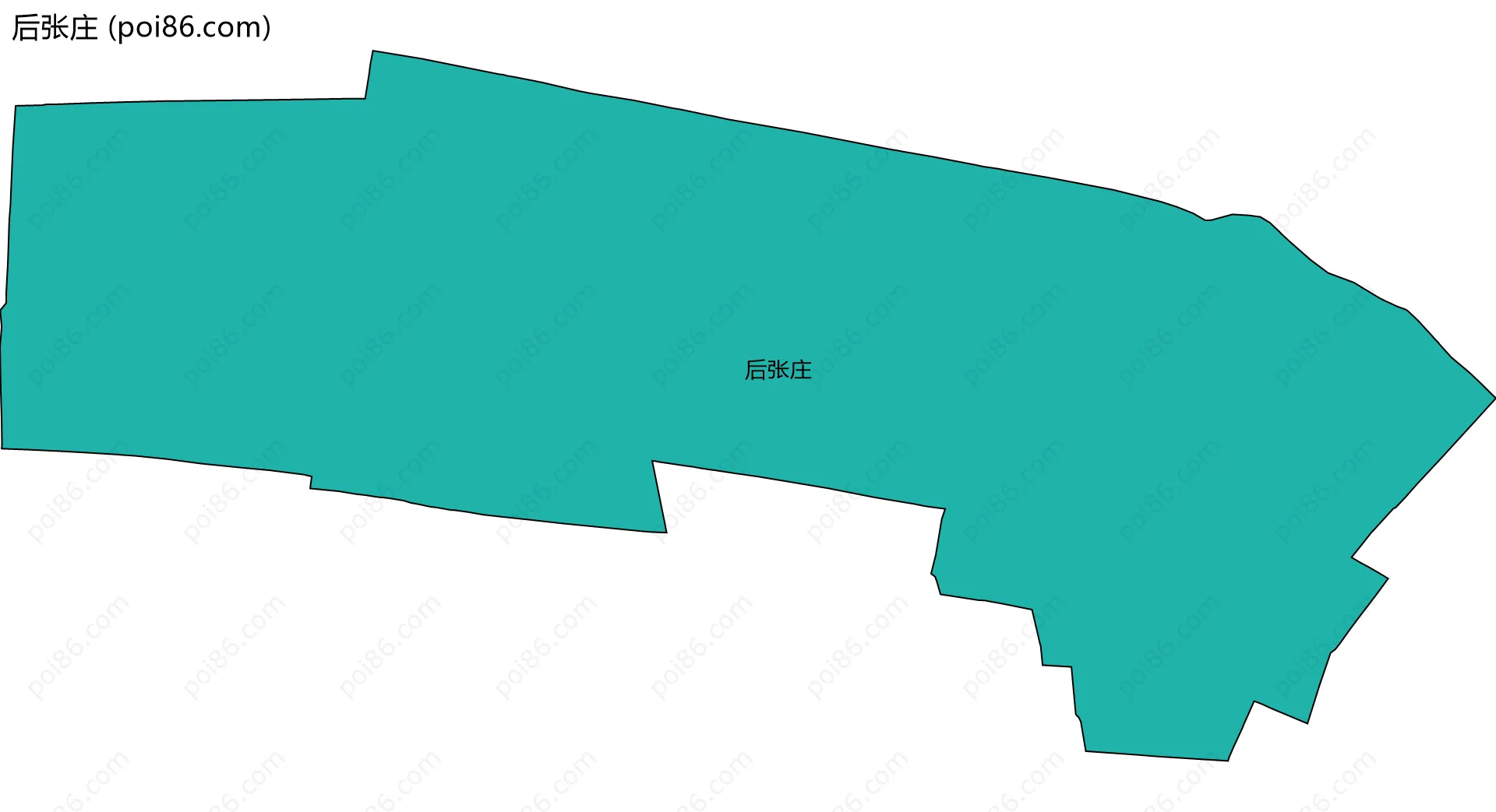 后张庄边界地图