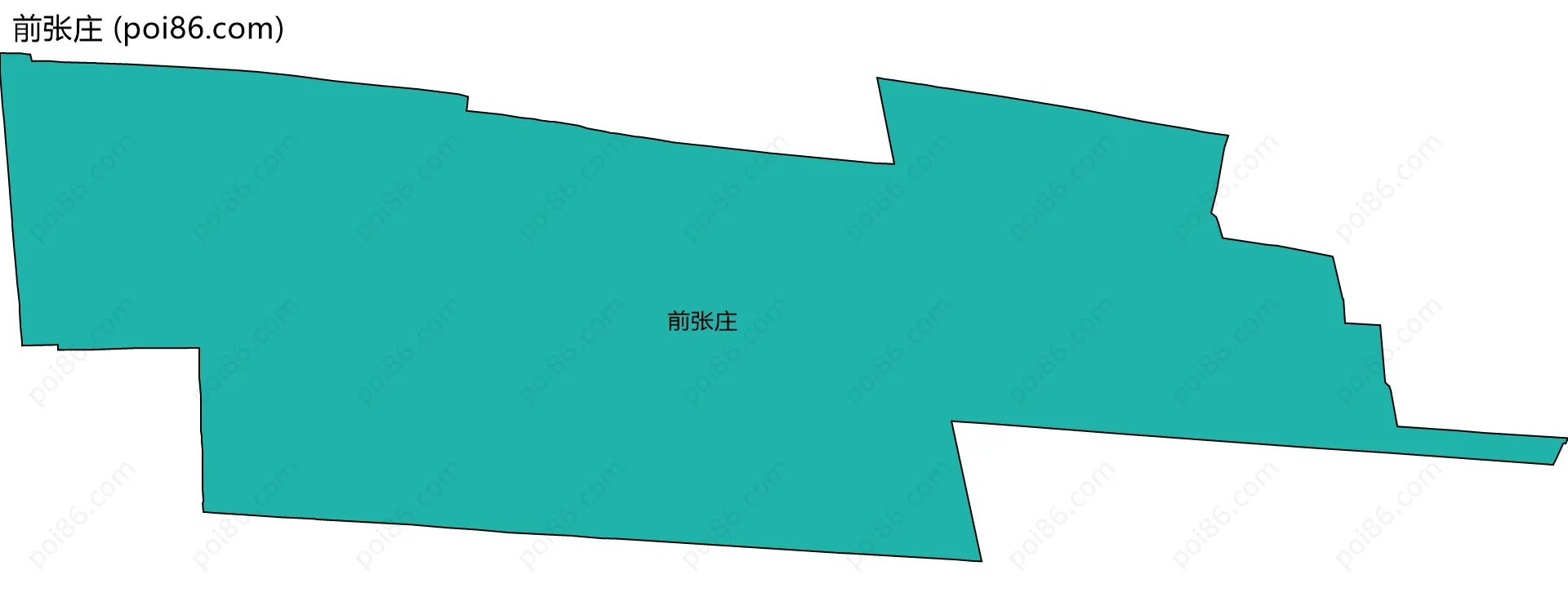 前张庄边界地图