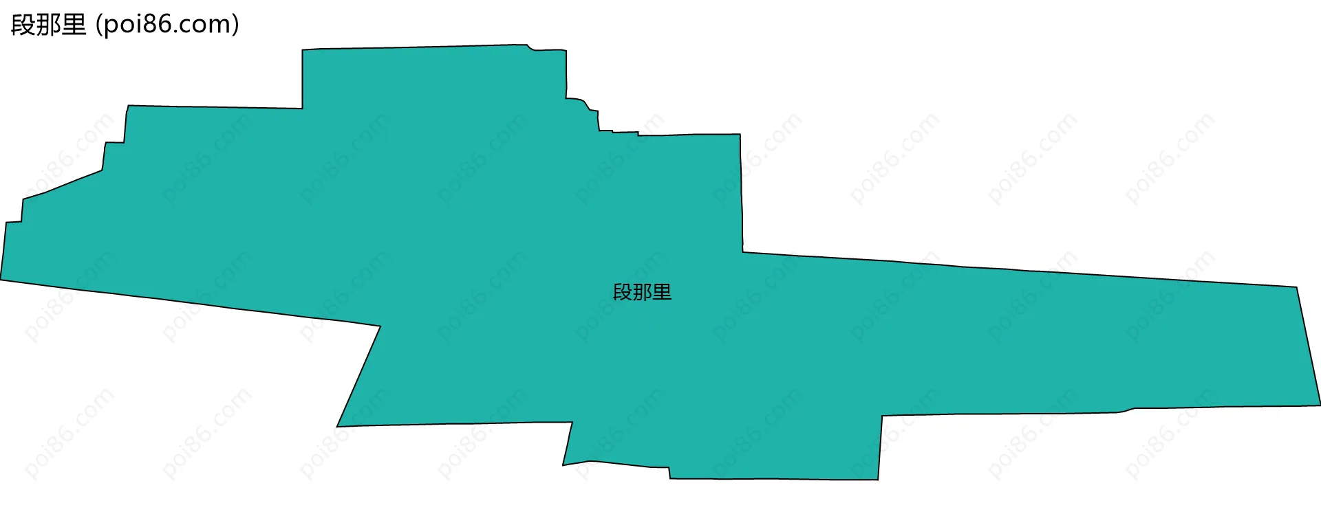 段那里边界地图