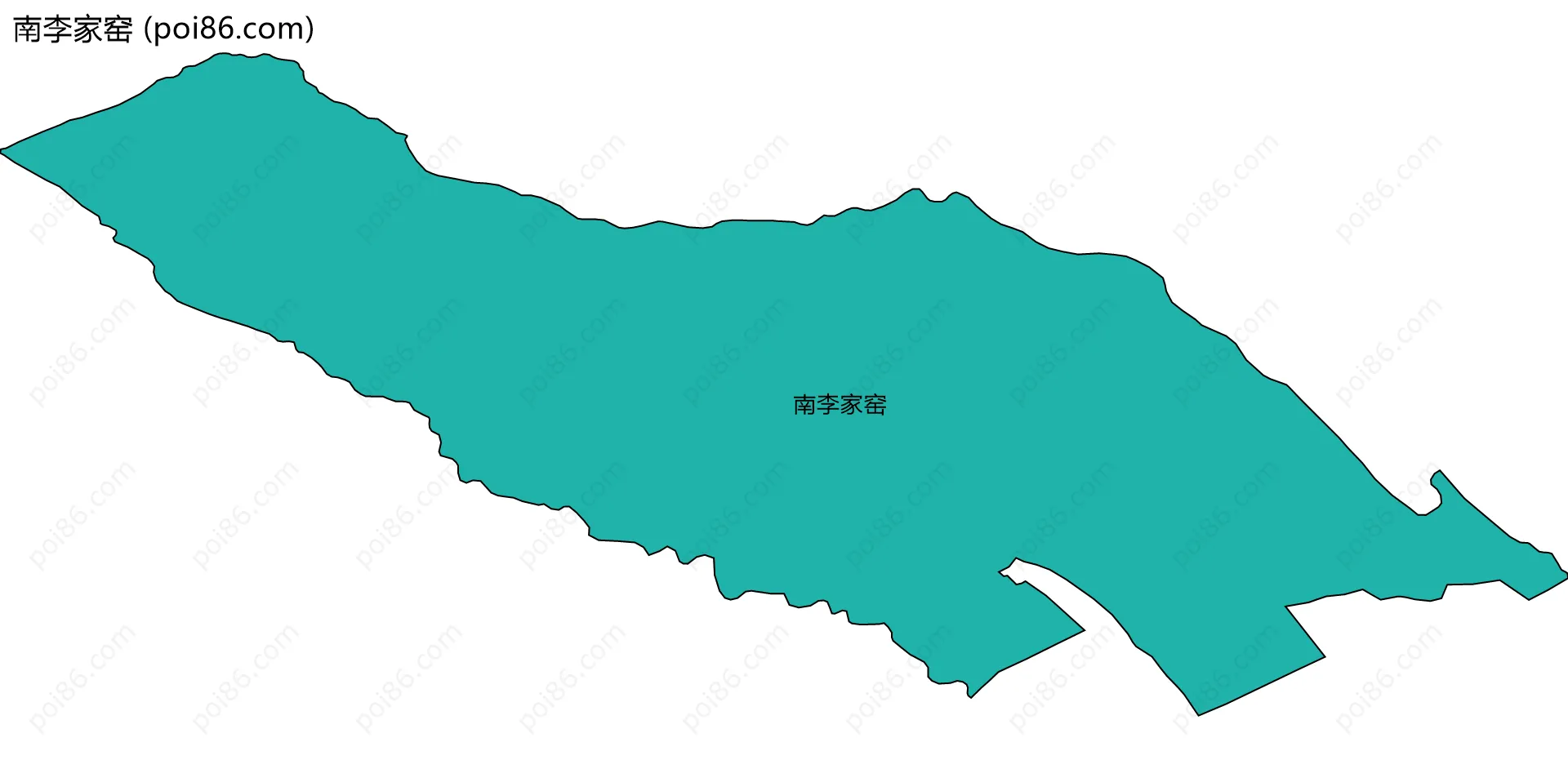 南李家窑边界地图