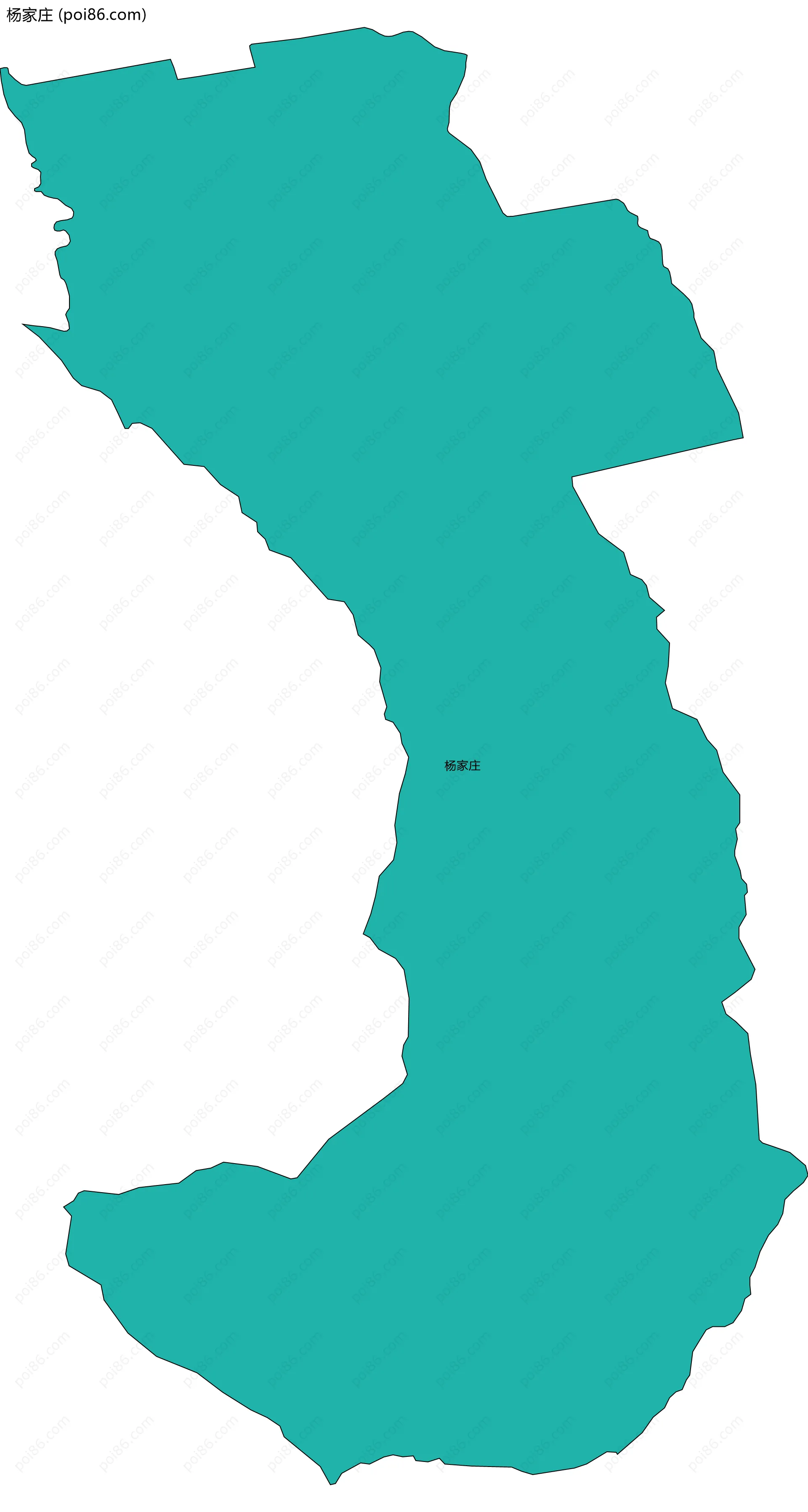 杨家庄边界地图