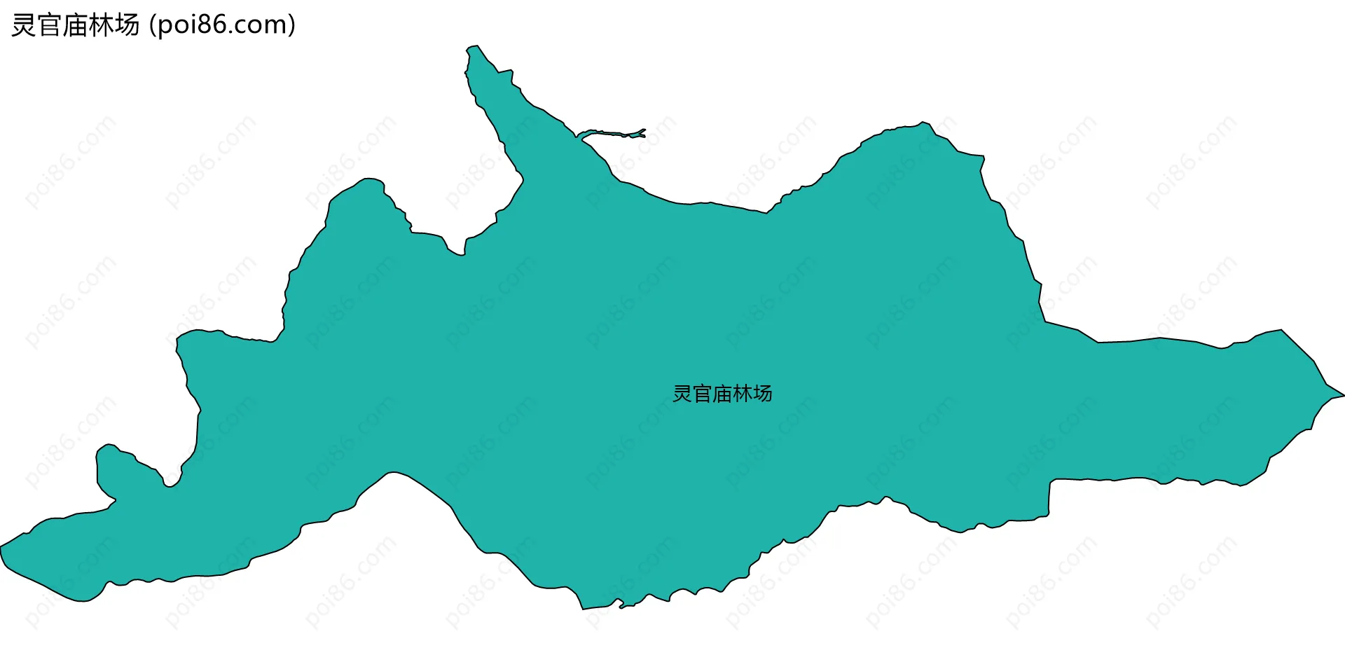 灵官庙林场边界地图