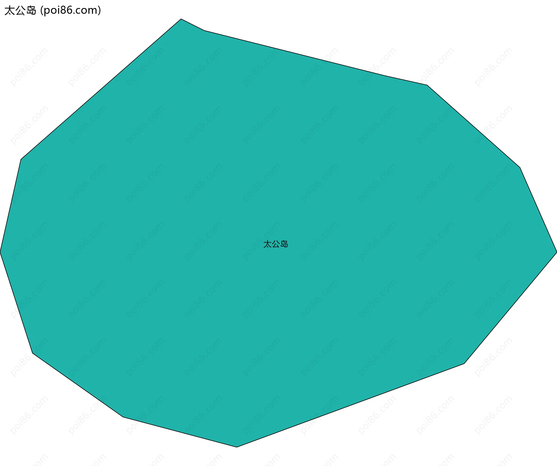 太公岛边界地图