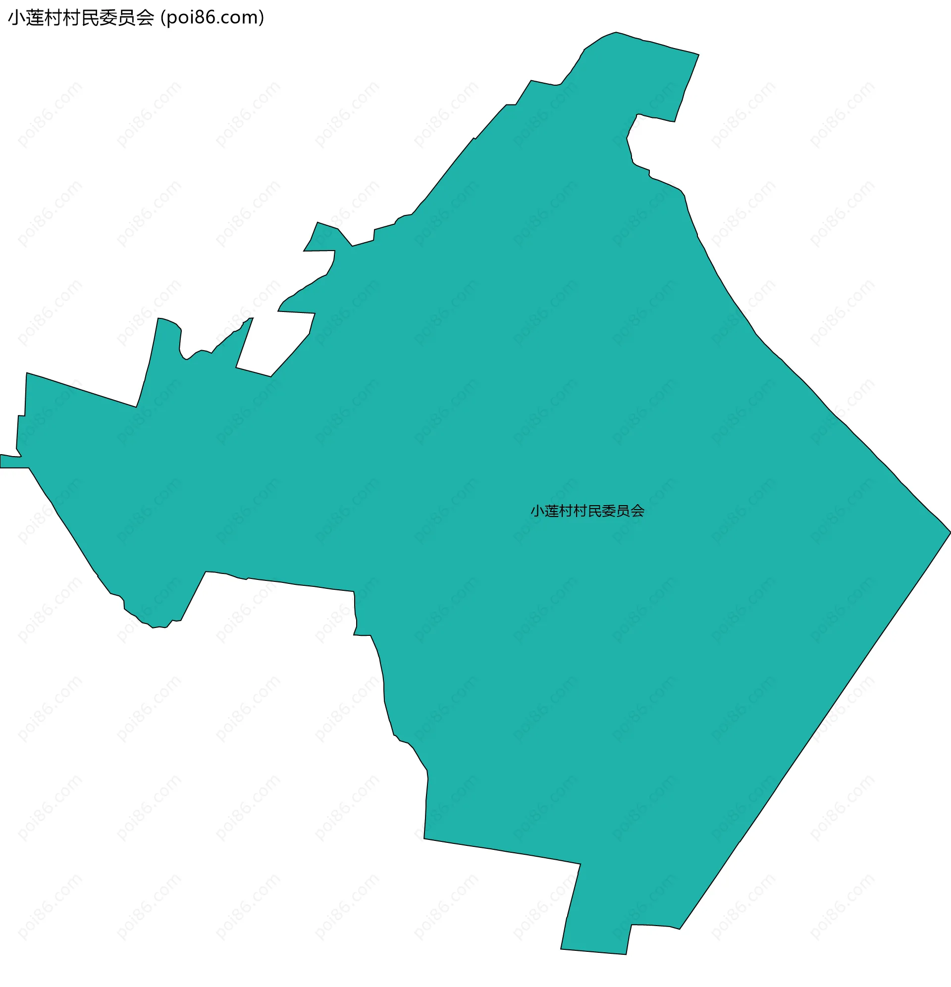 小莲村村民委员会边界地图