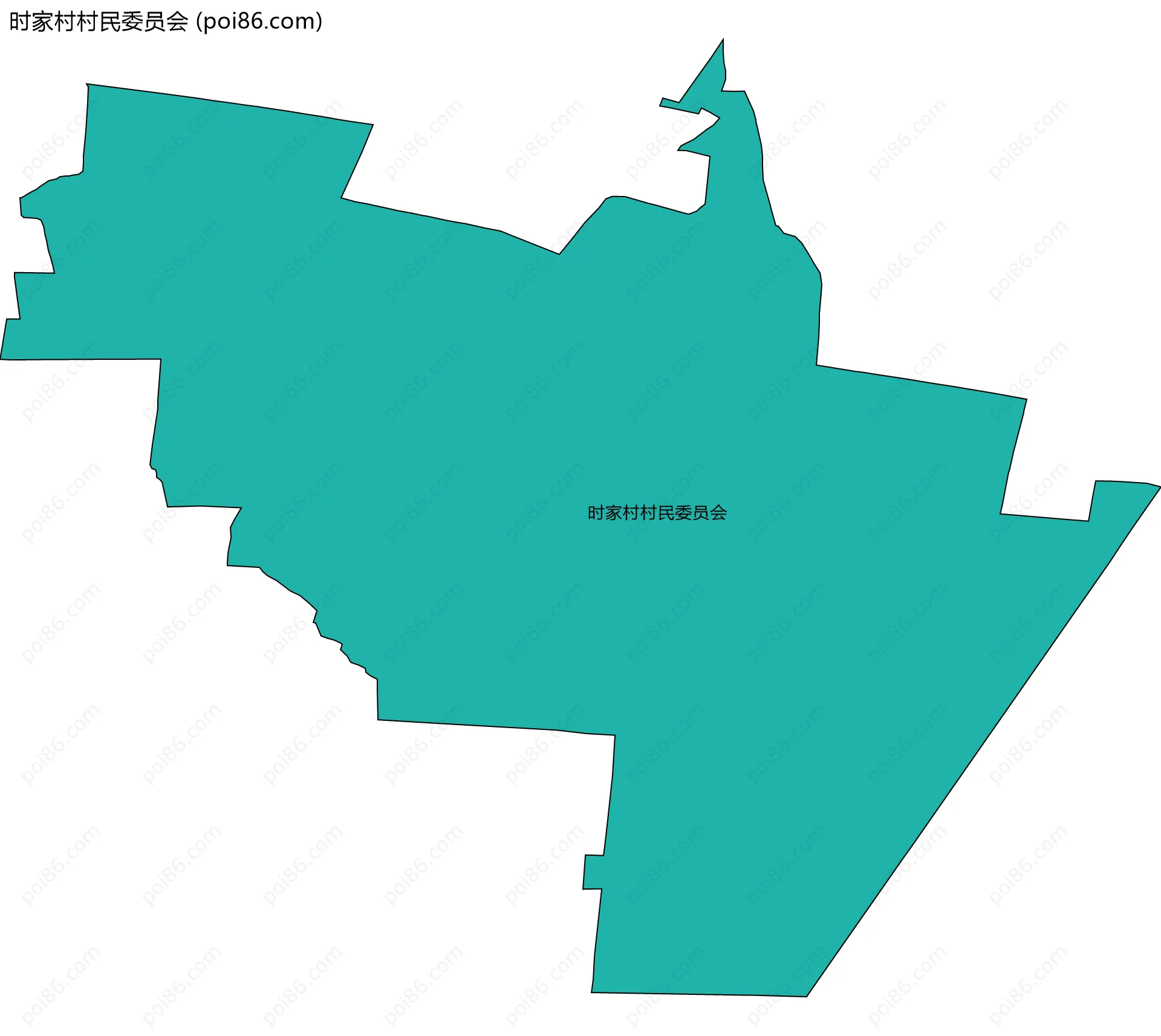 时家村村民委员会边界地图