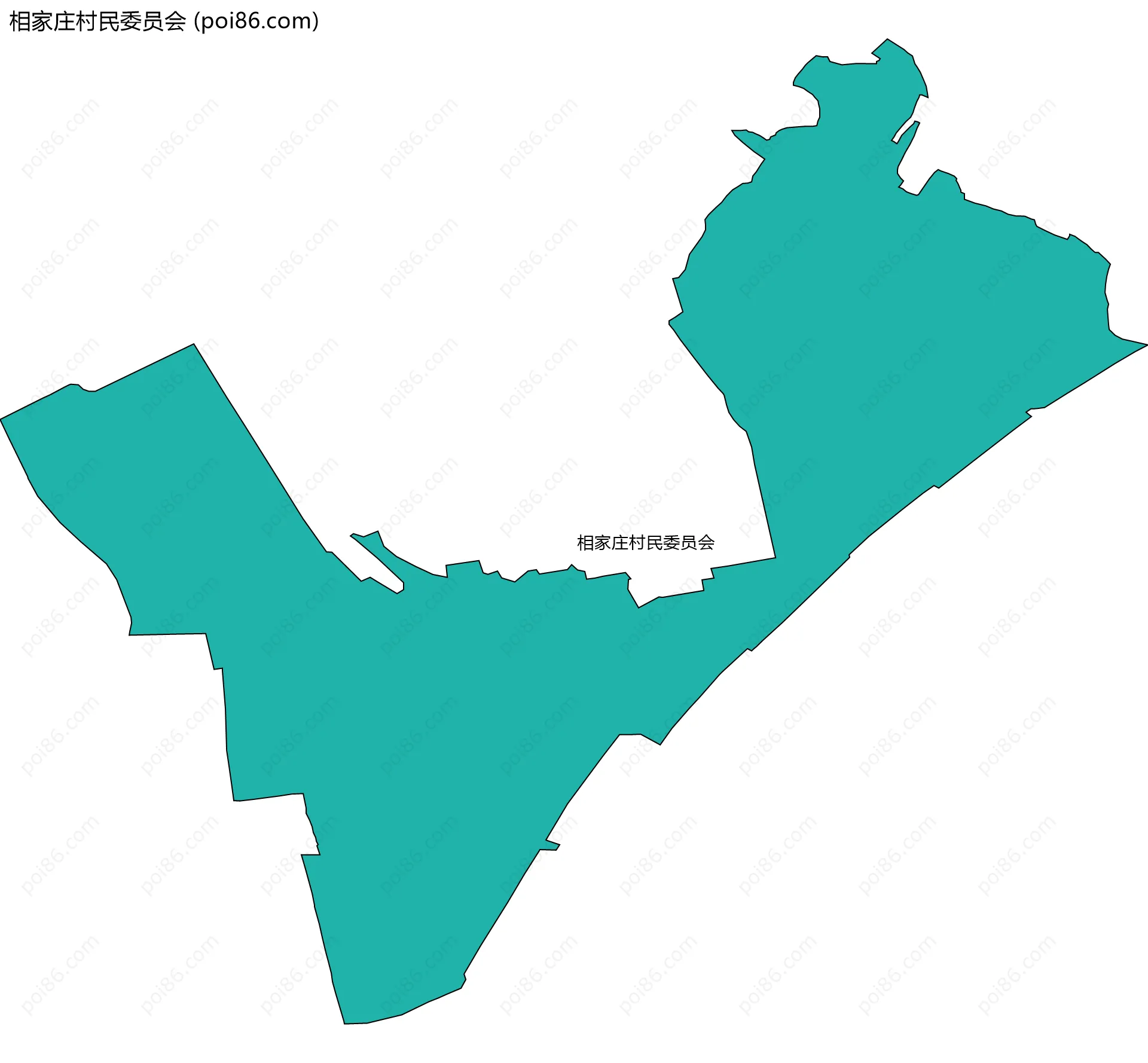 相家庄村民委员会边界地图