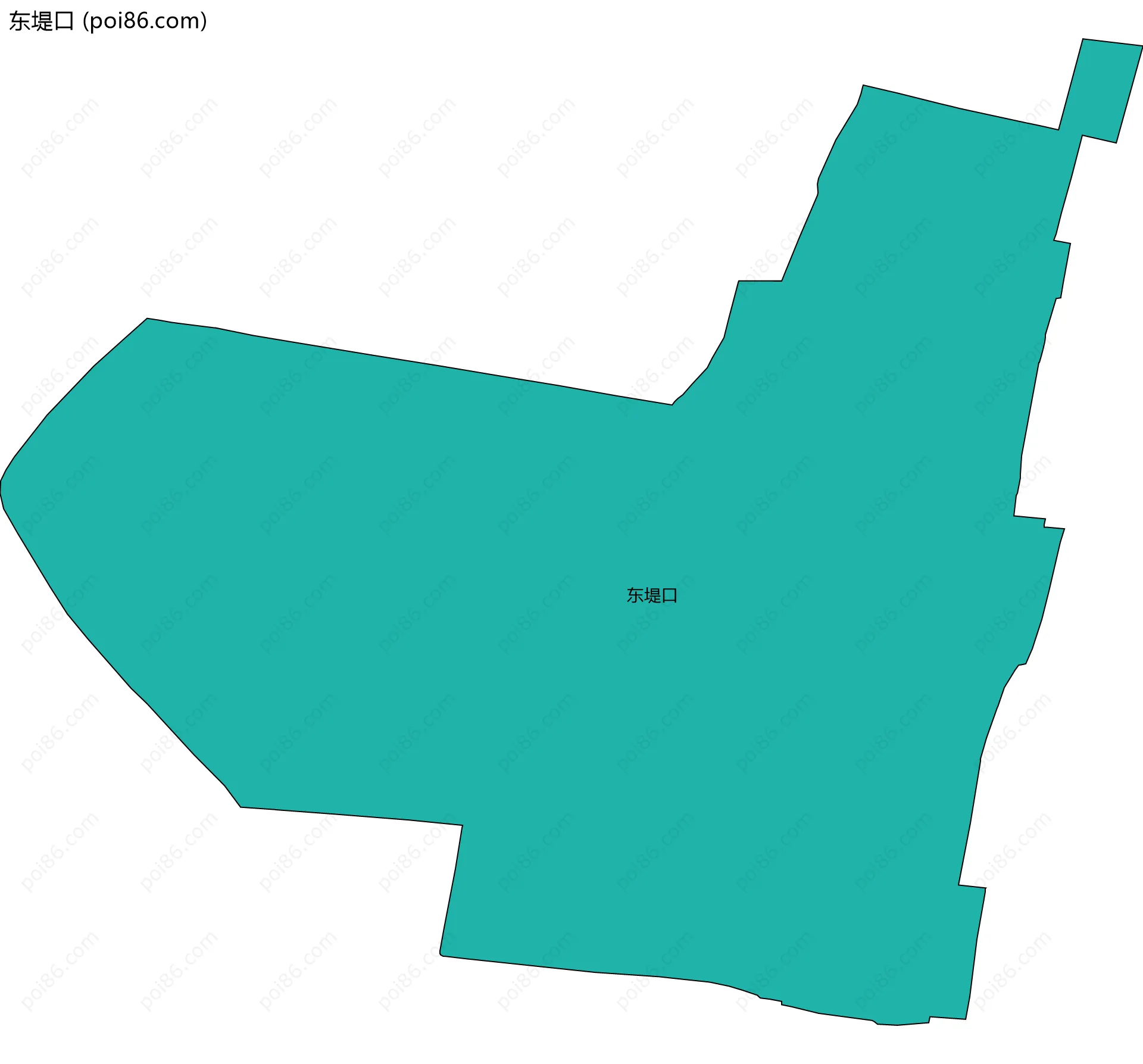 东堤口边界地图