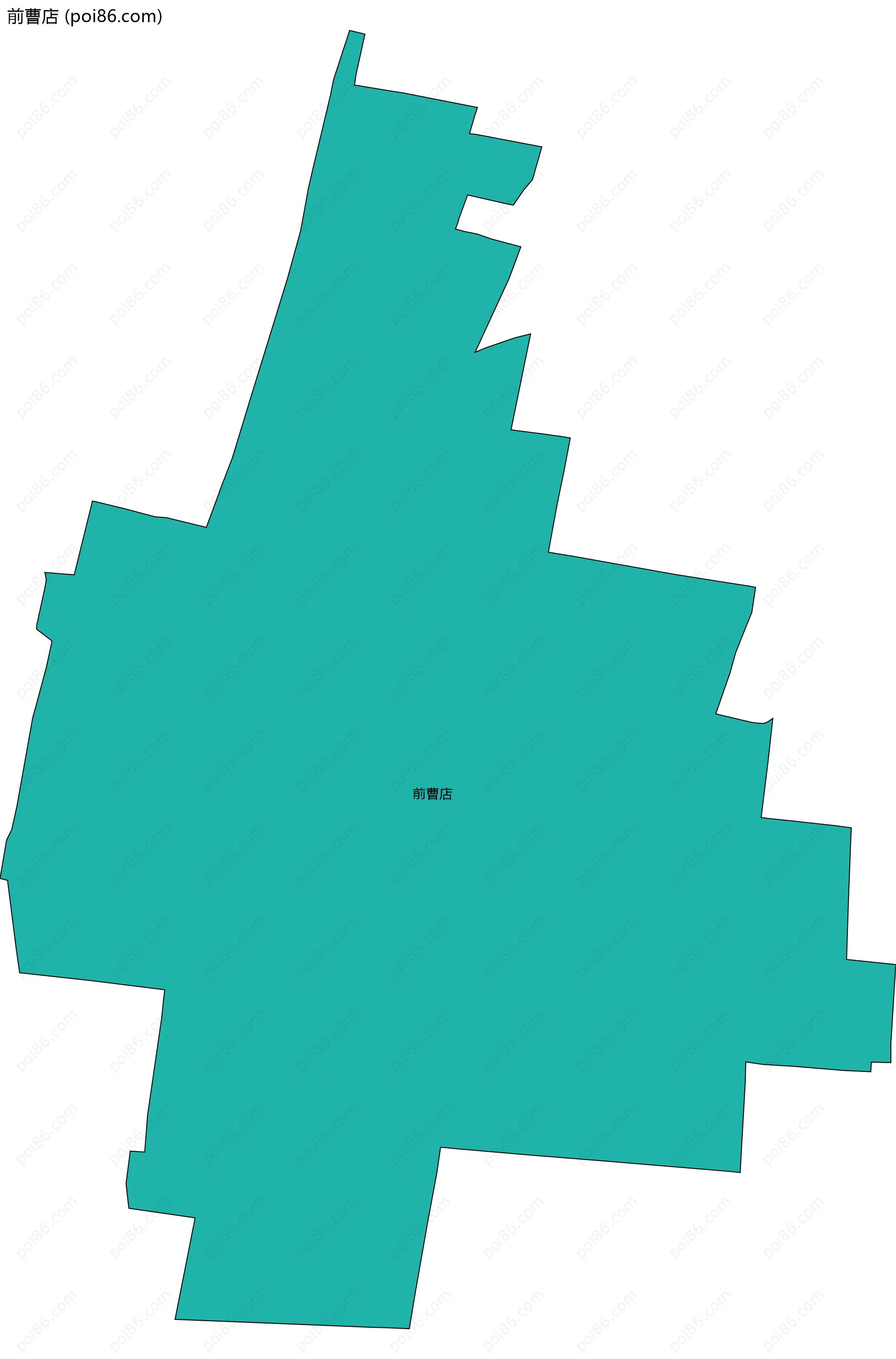 前曹店边界地图