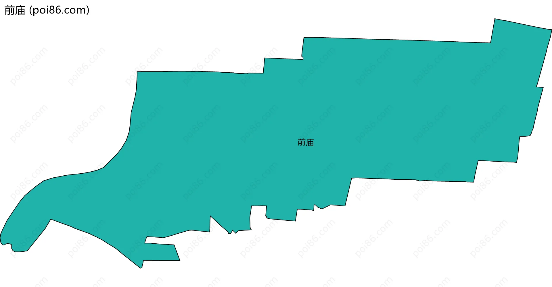 前庙边界地图