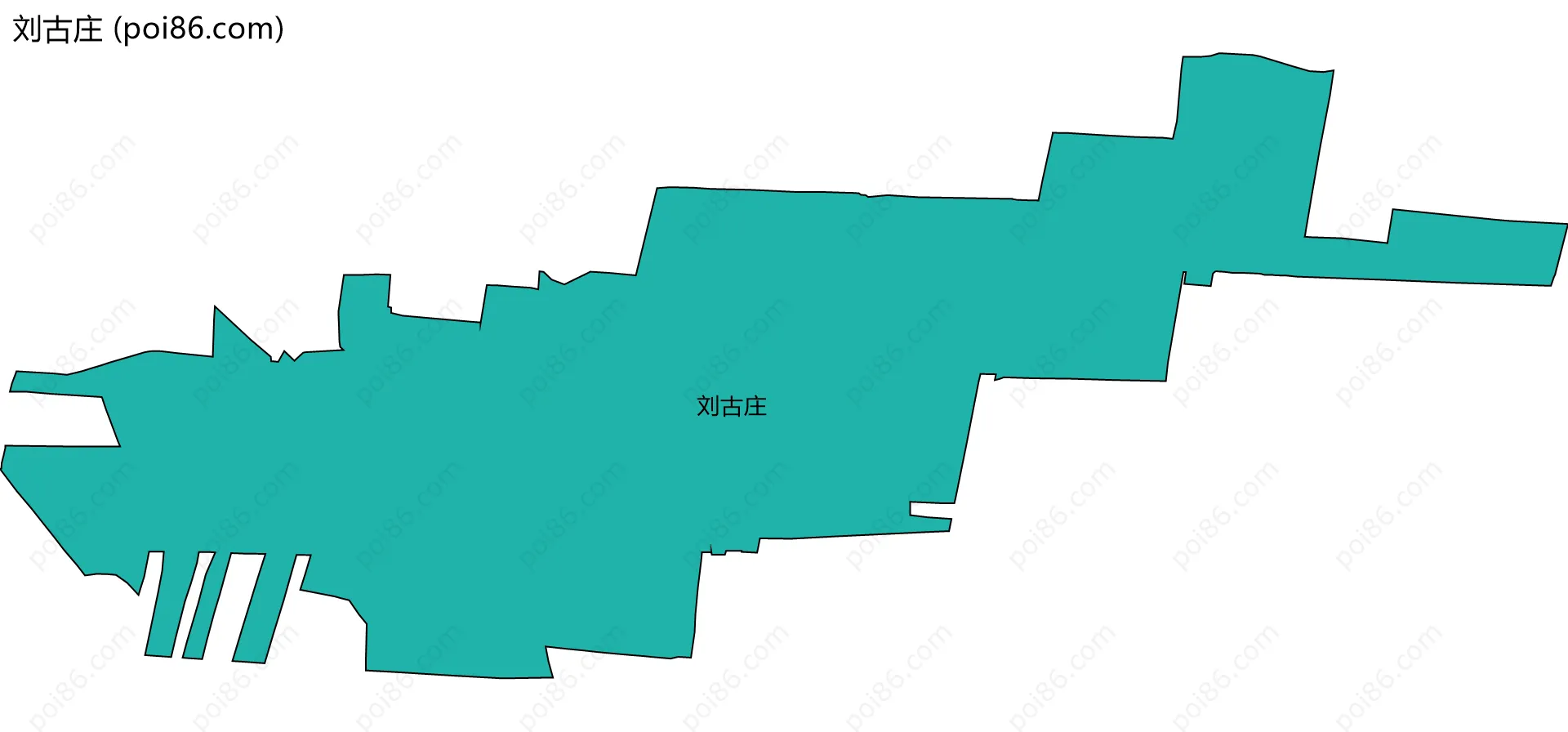 刘古庄边界地图