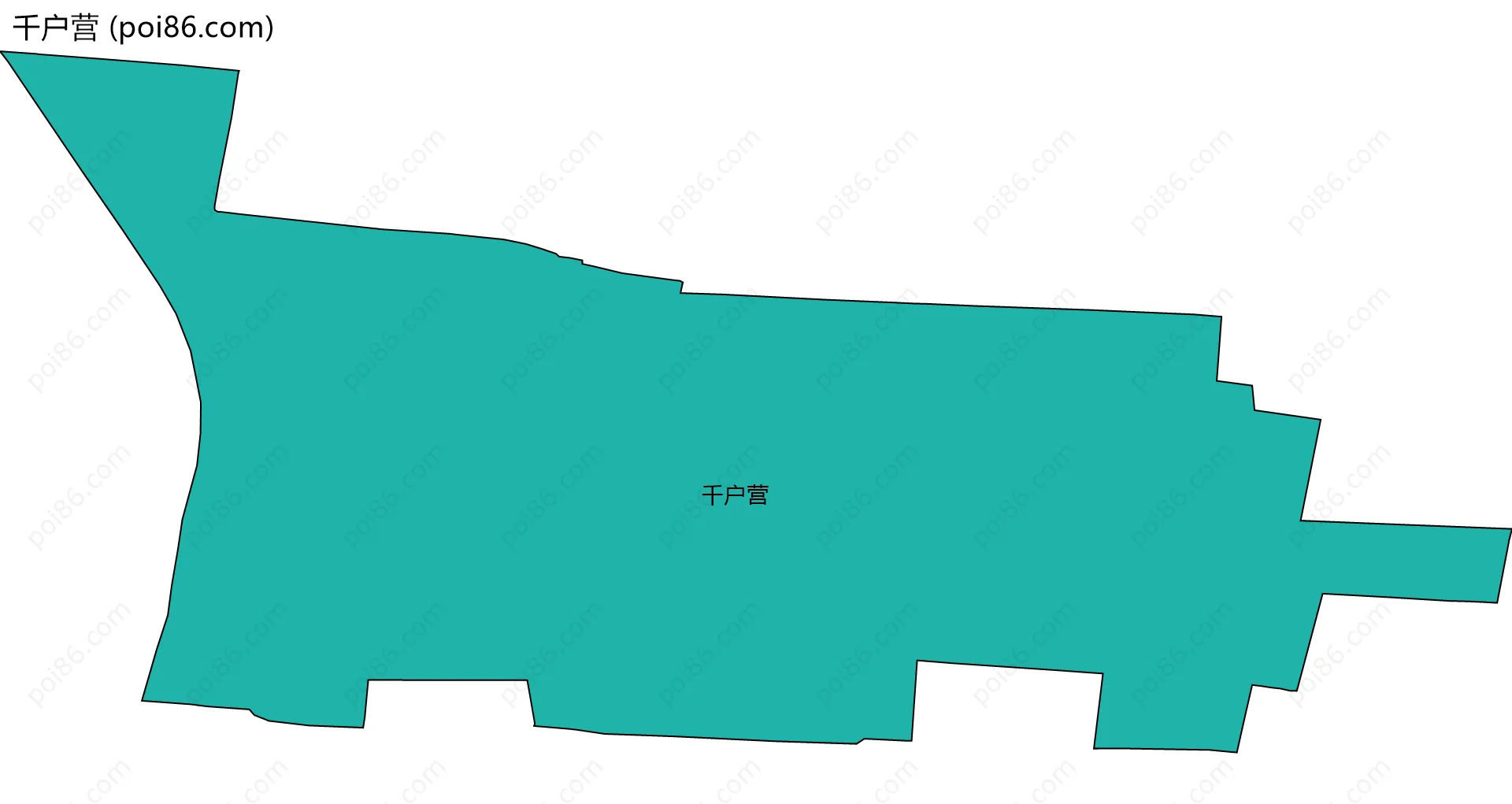 千户营边界地图