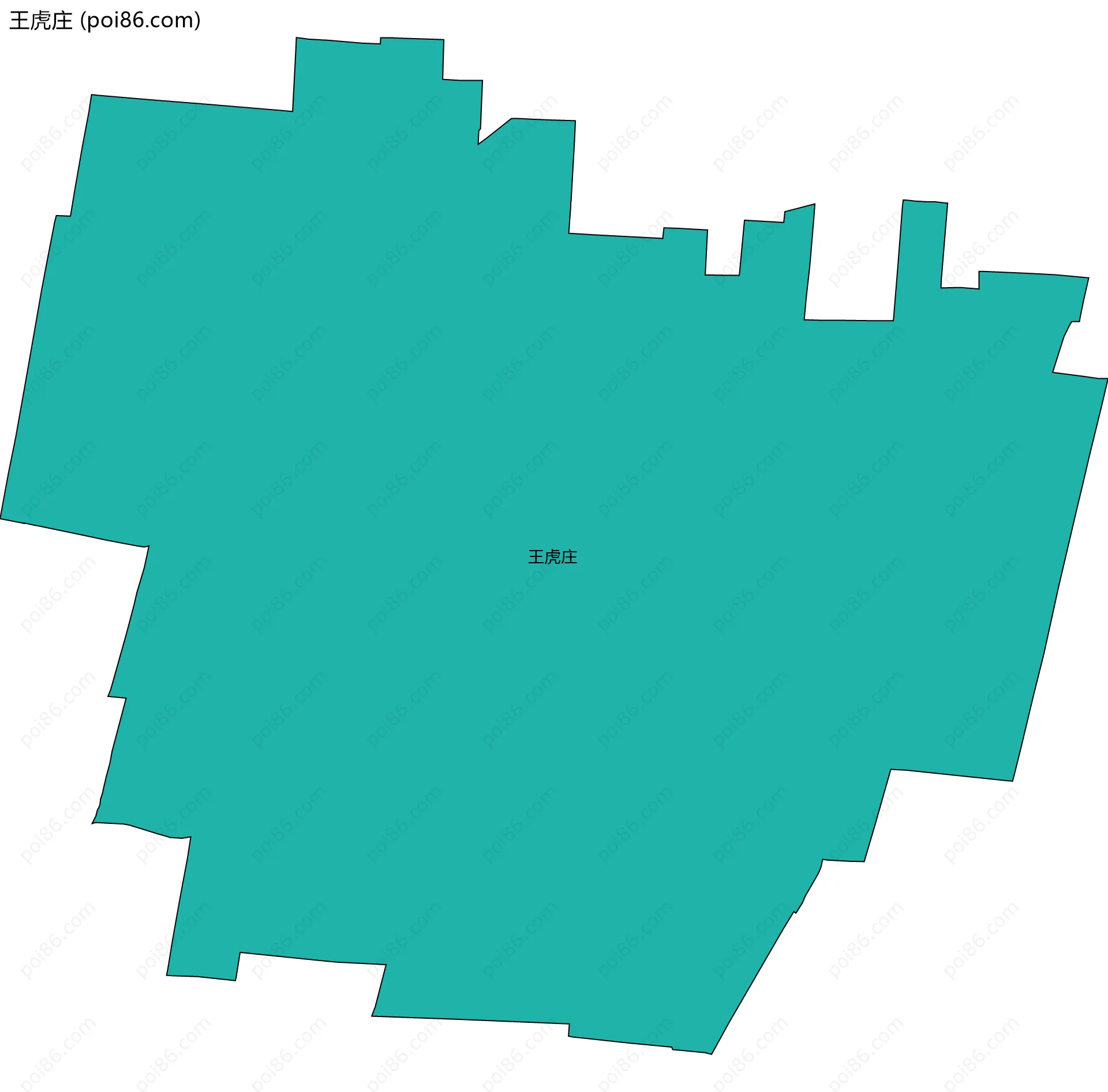 王虎庄边界地图
