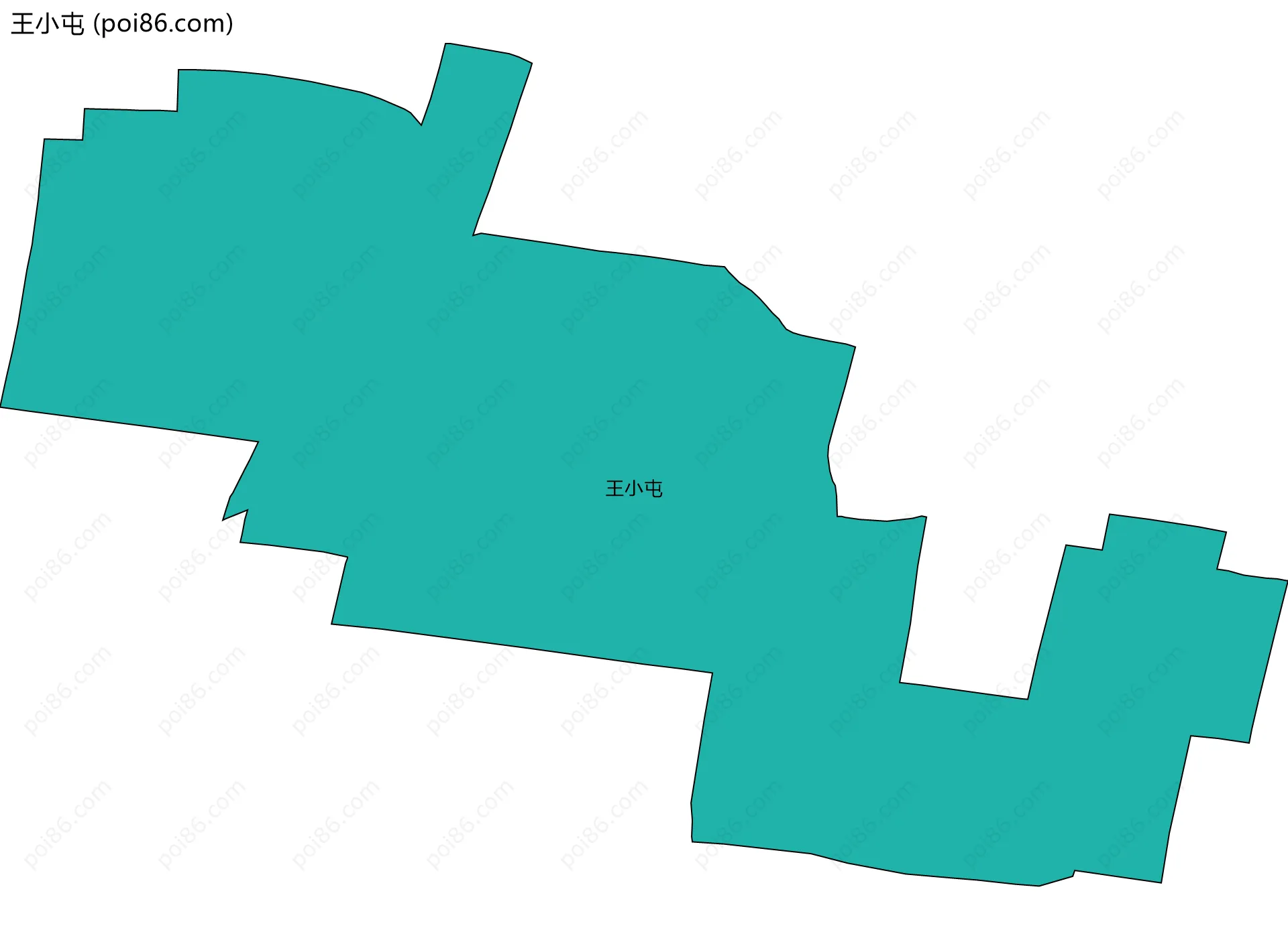 王小屯边界地图