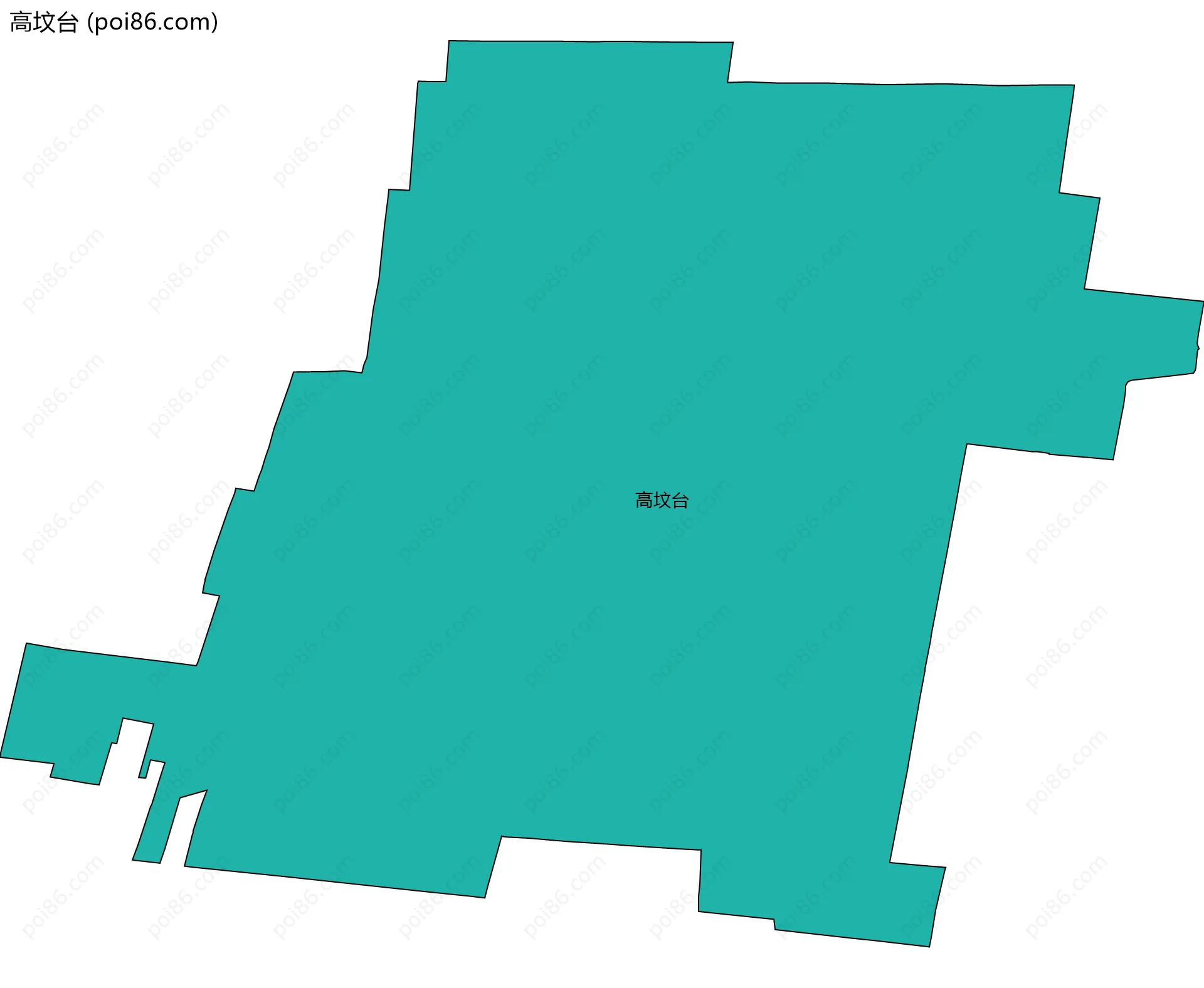 高坟台边界地图