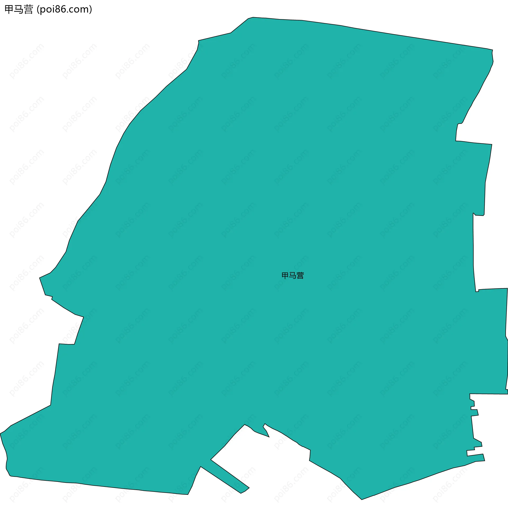 甲马营边界地图