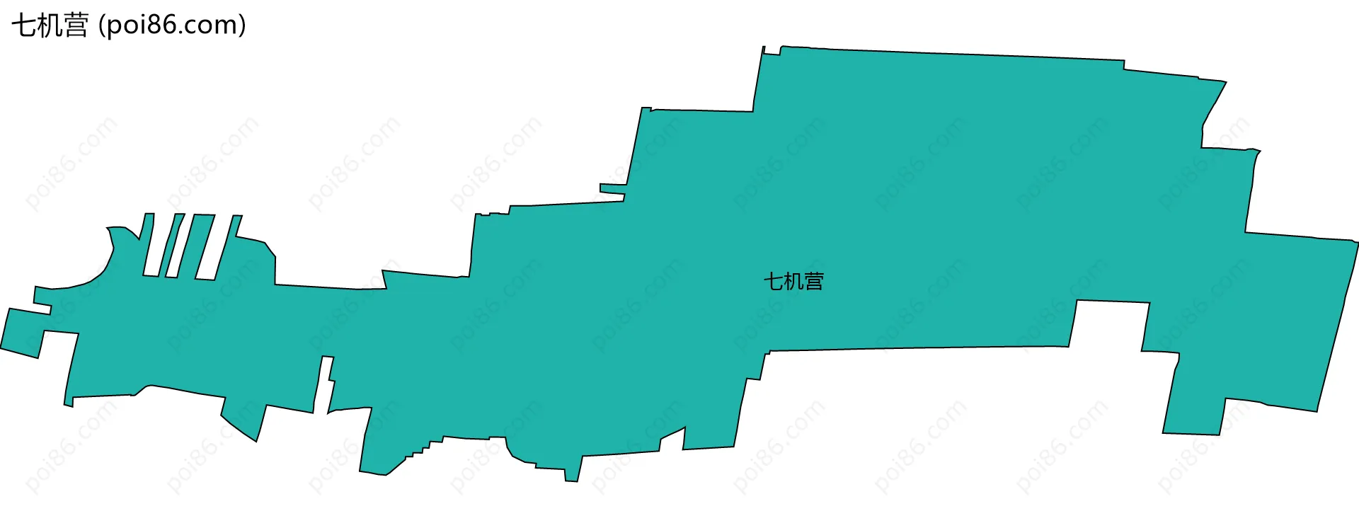 七机营边界地图