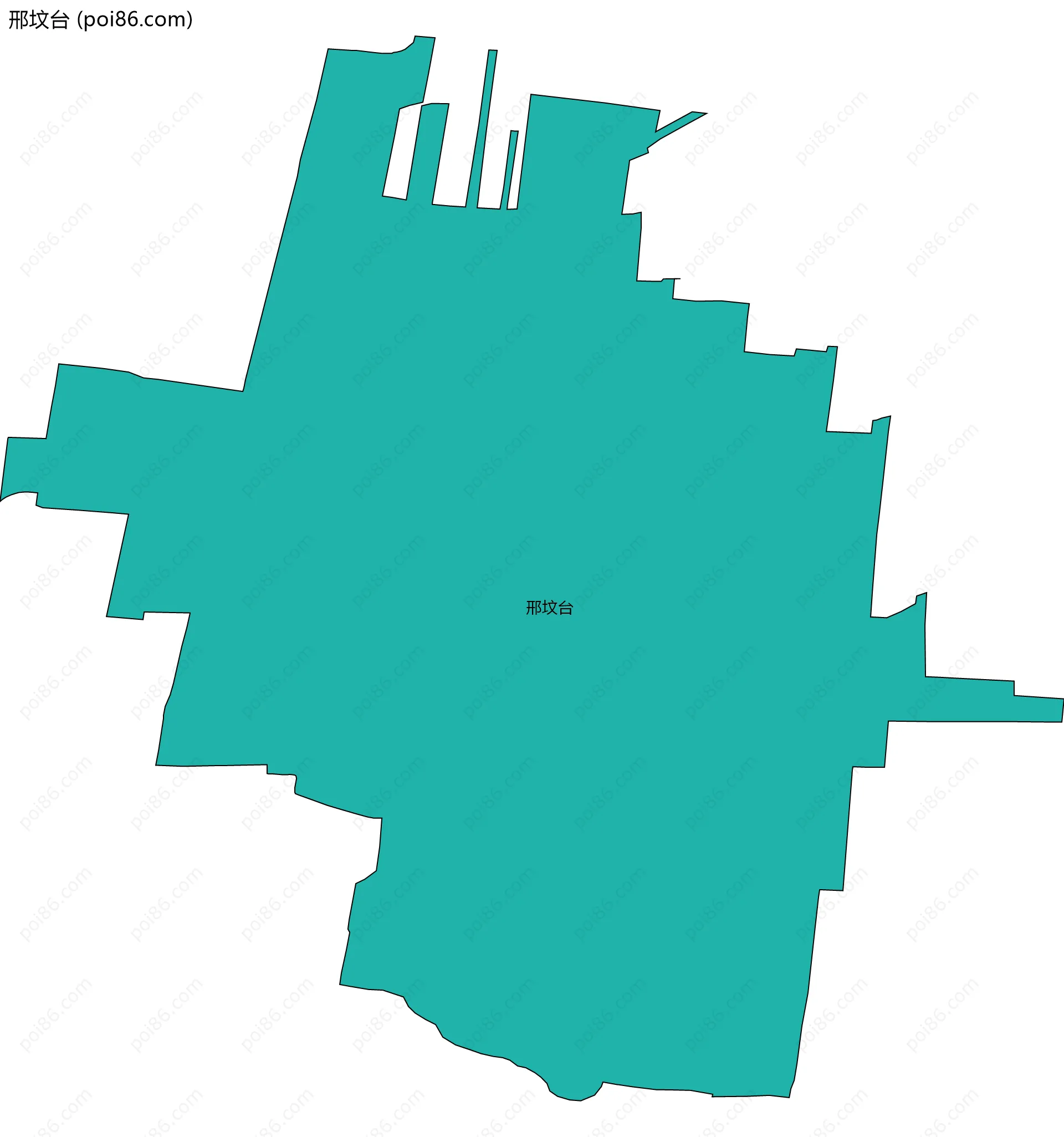 邢坟台边界地图