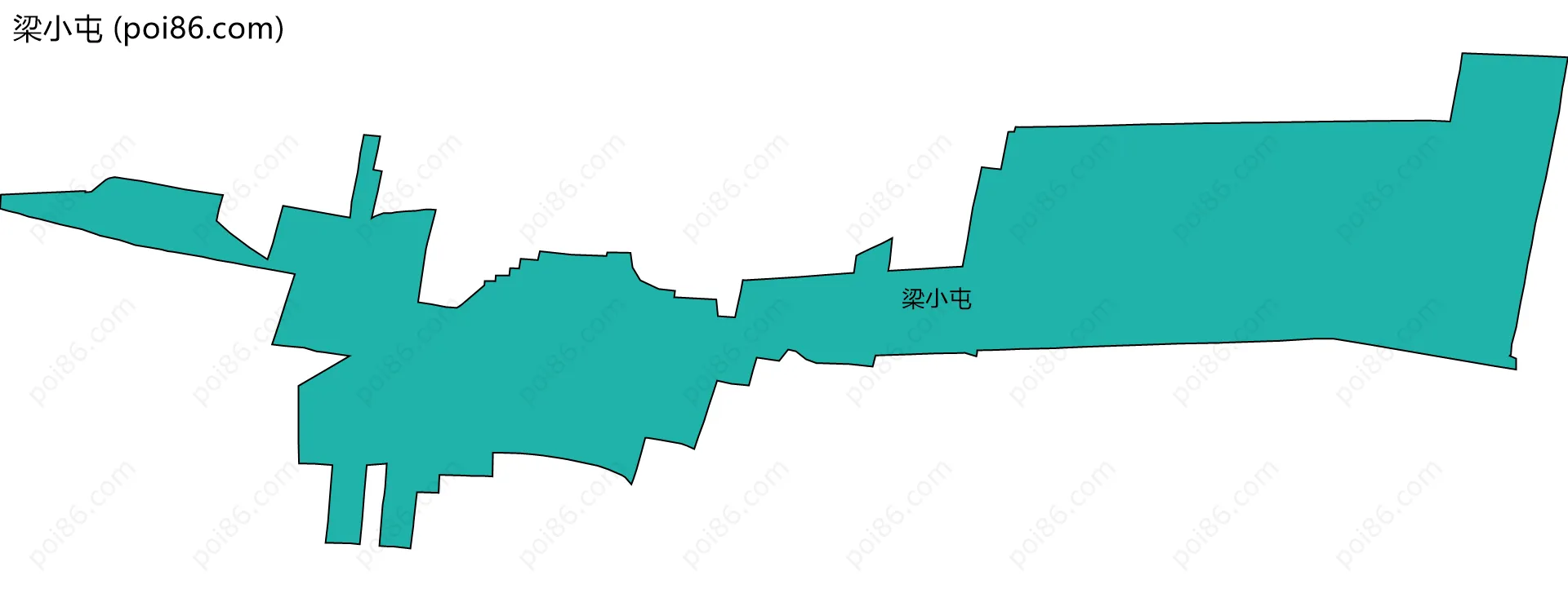 梁小屯边界地图