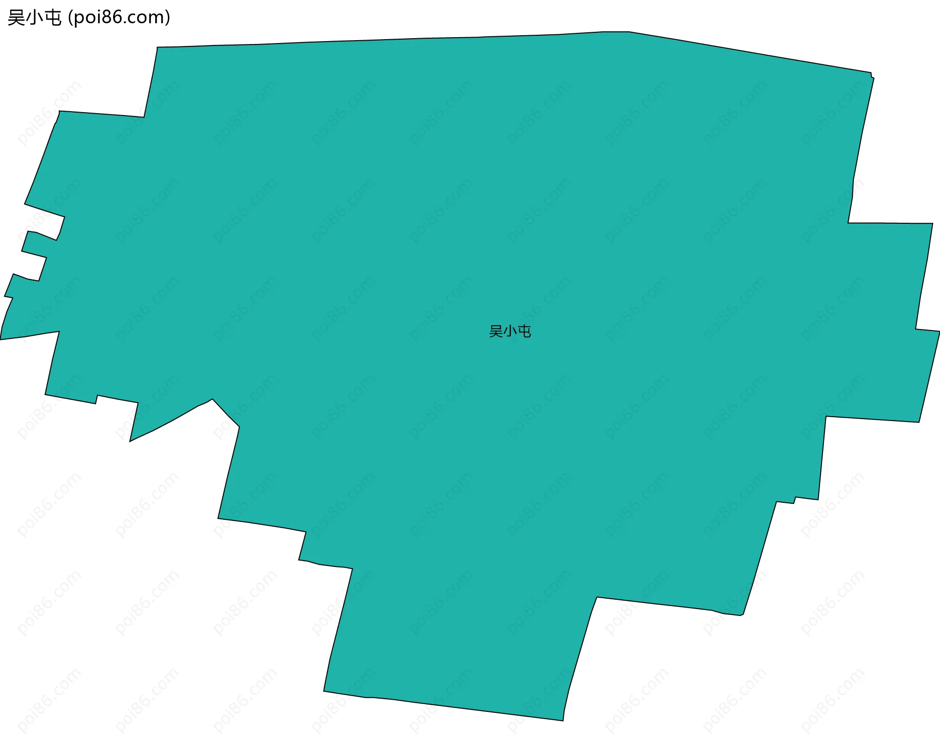 吴小屯边界地图