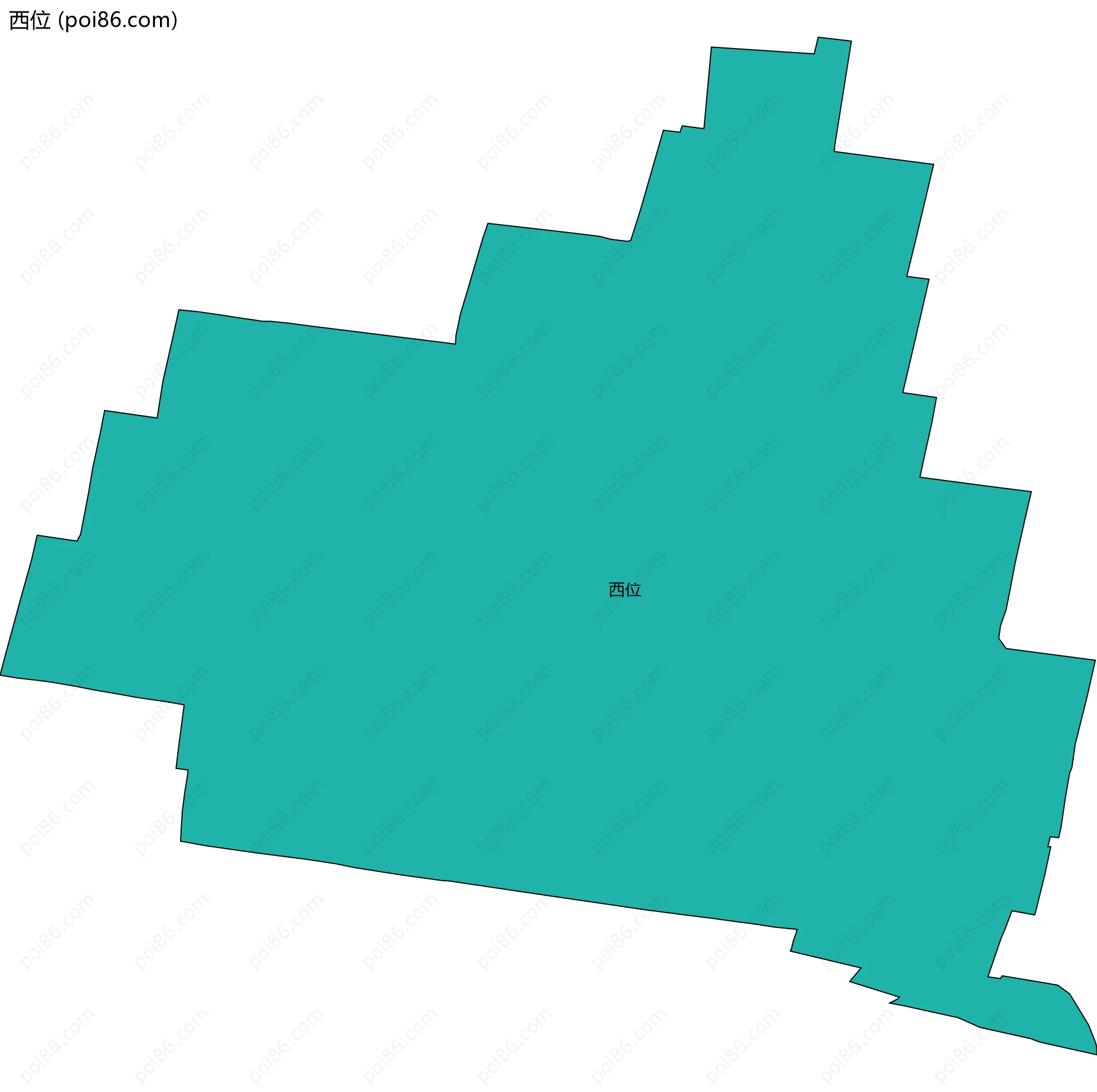 西位边界地图