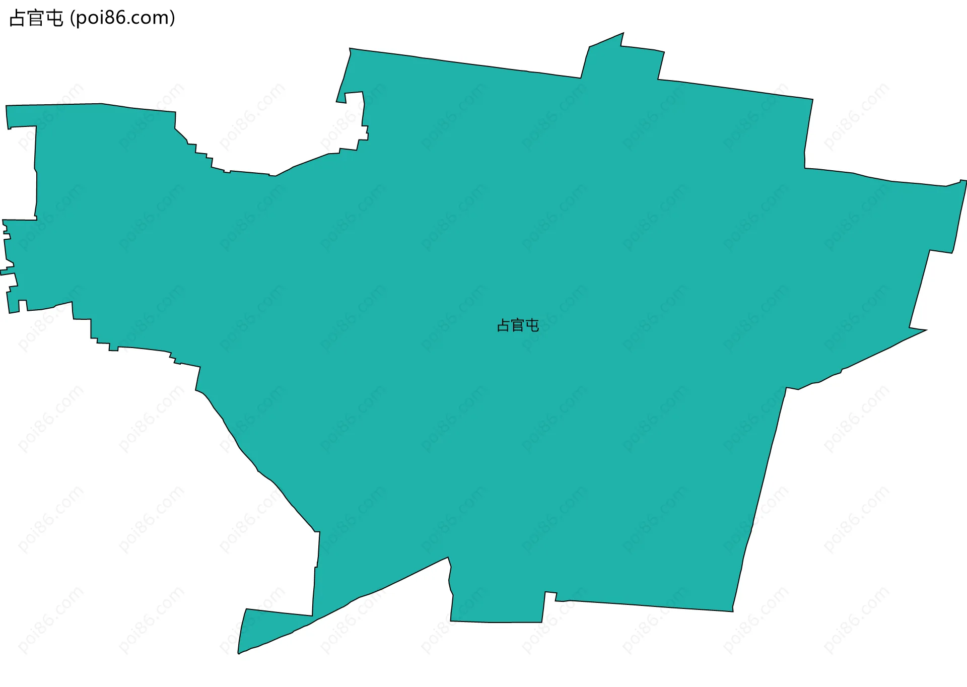 占官屯边界地图