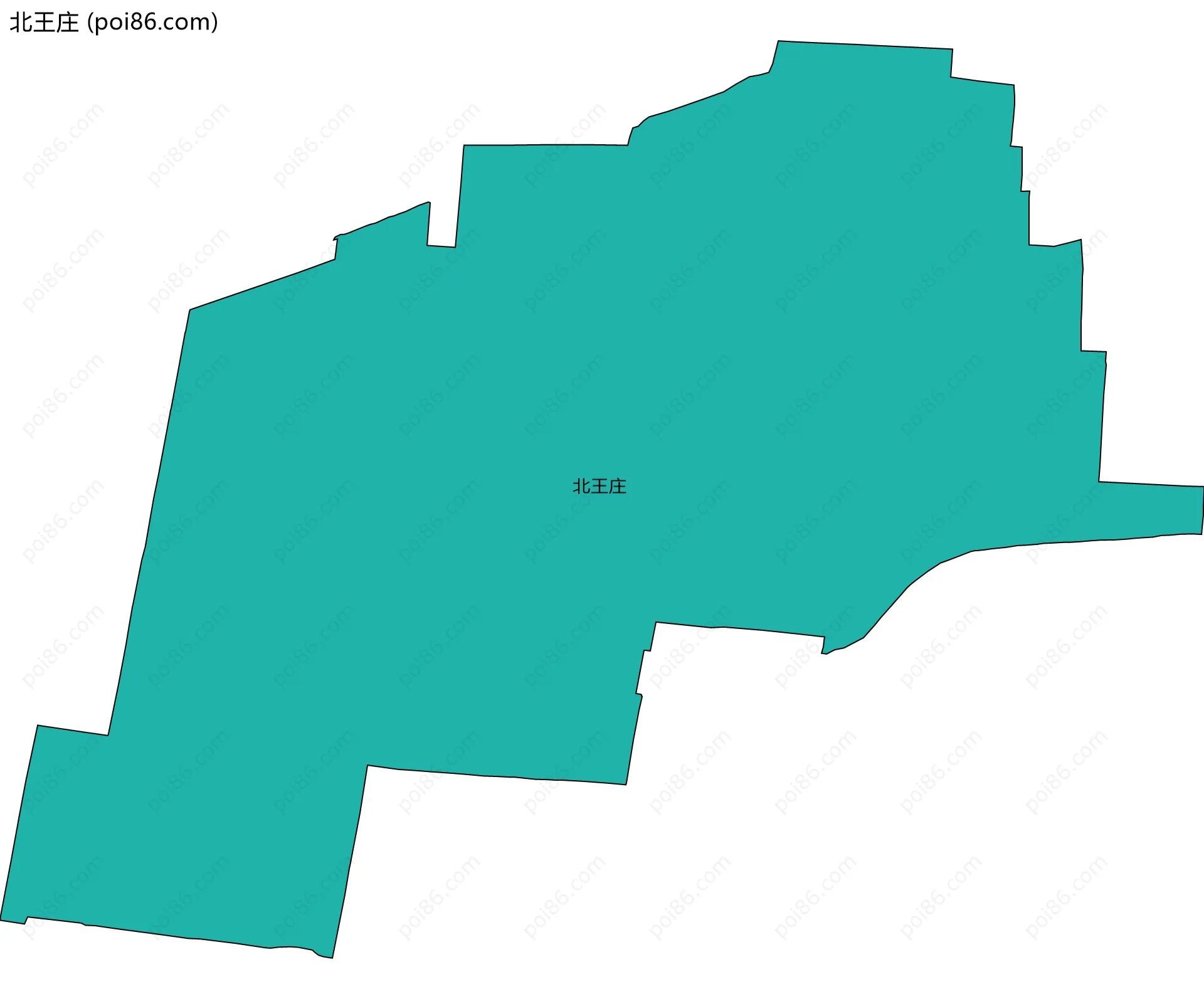 北王庄边界地图
