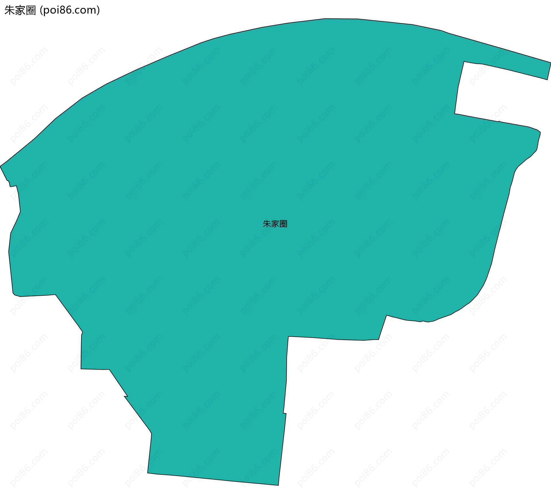 朱家圈边界地图