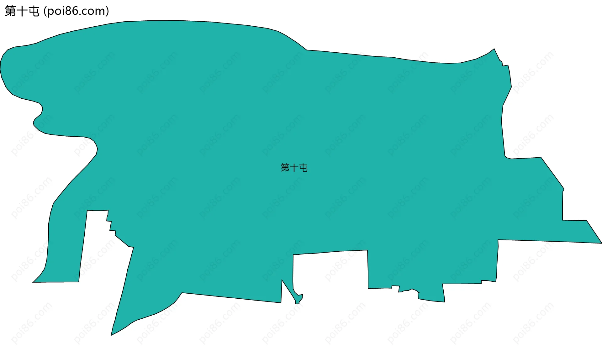 第十屯边界地图