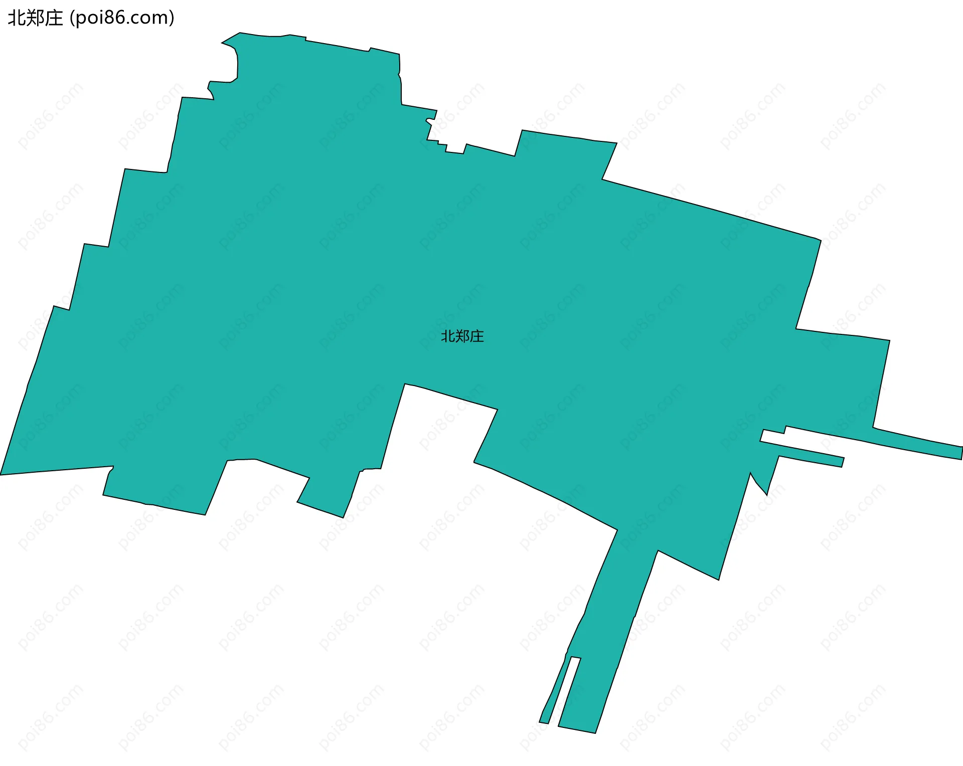 北郑庄边界地图