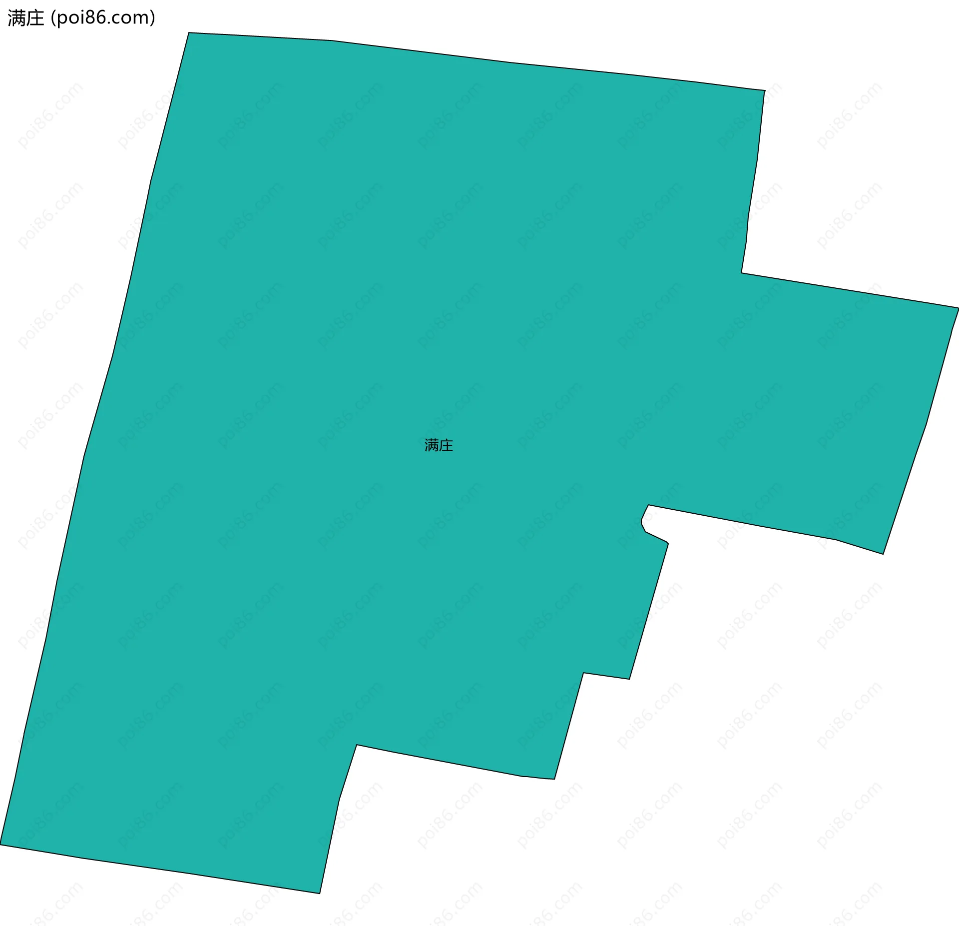 满庄边界地图