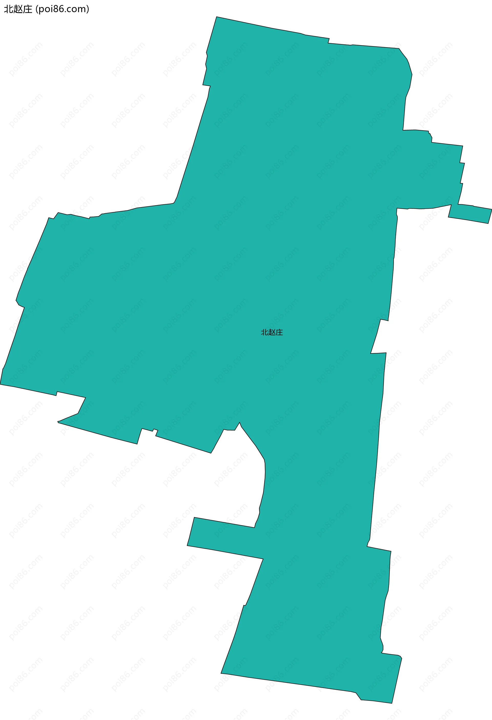 北赵庄边界地图