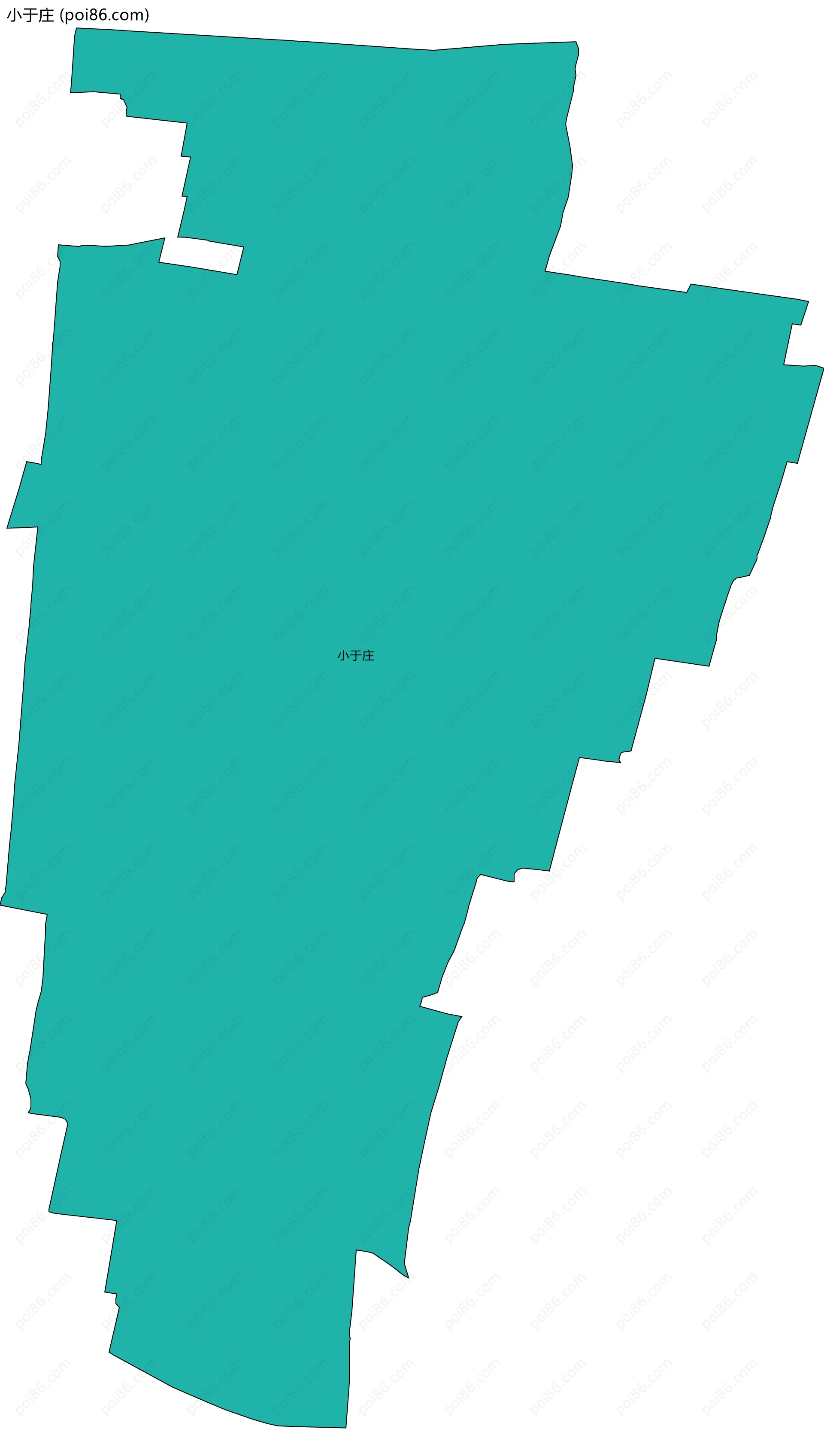 小于庄边界地图