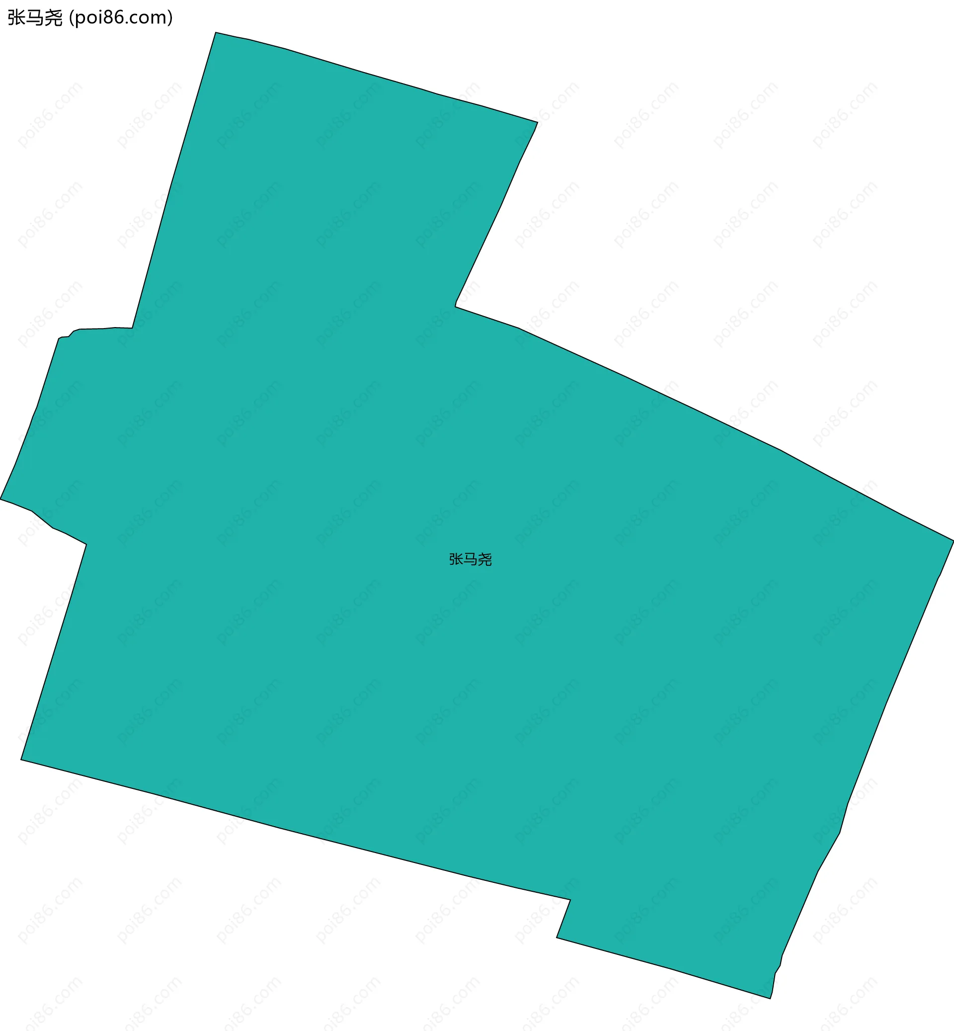 张马尧边界地图