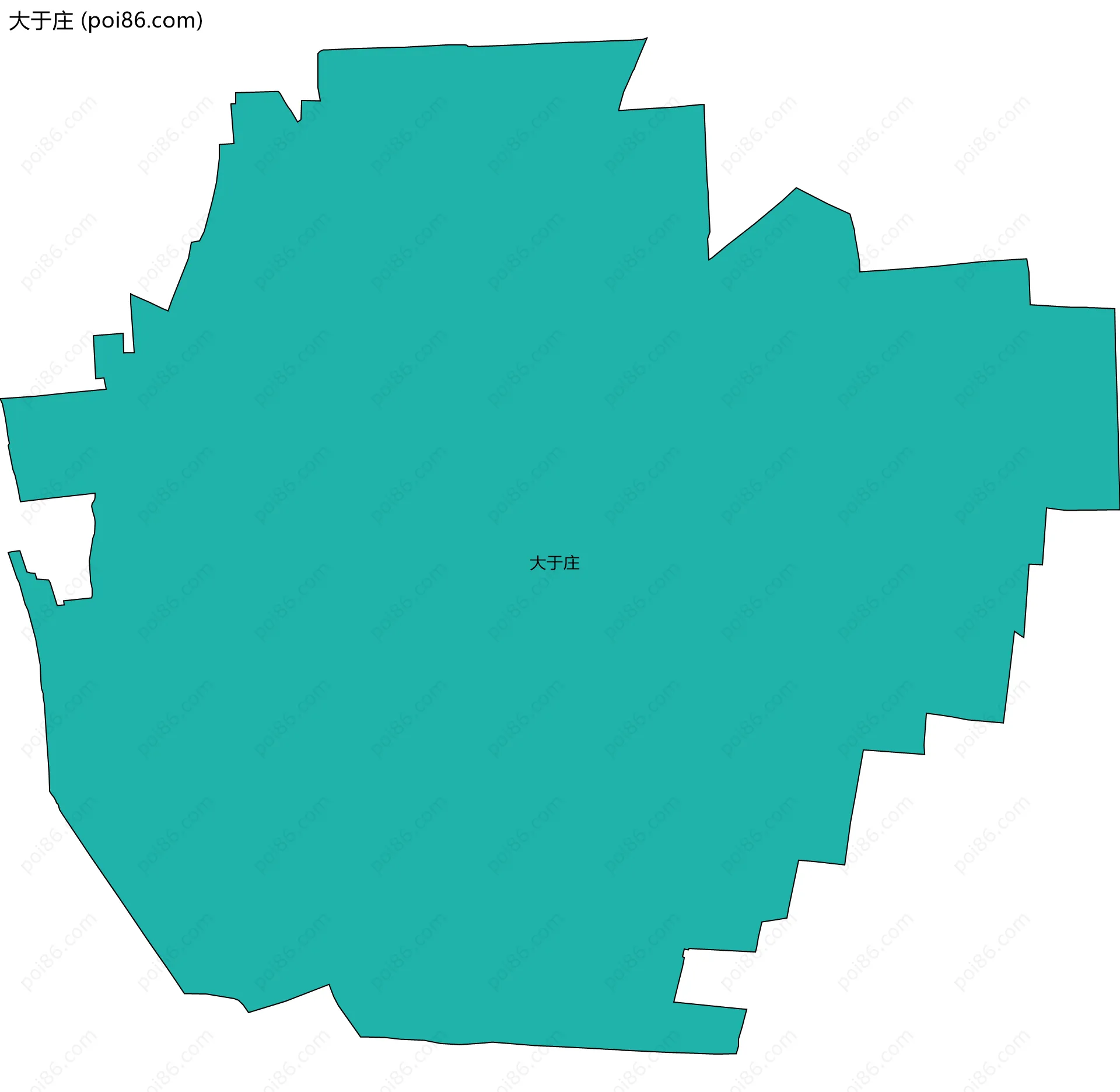 大于庄边界地图