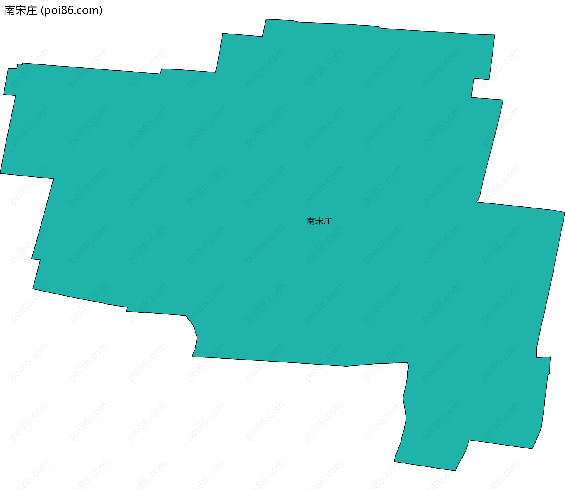 南宋庄边界地图