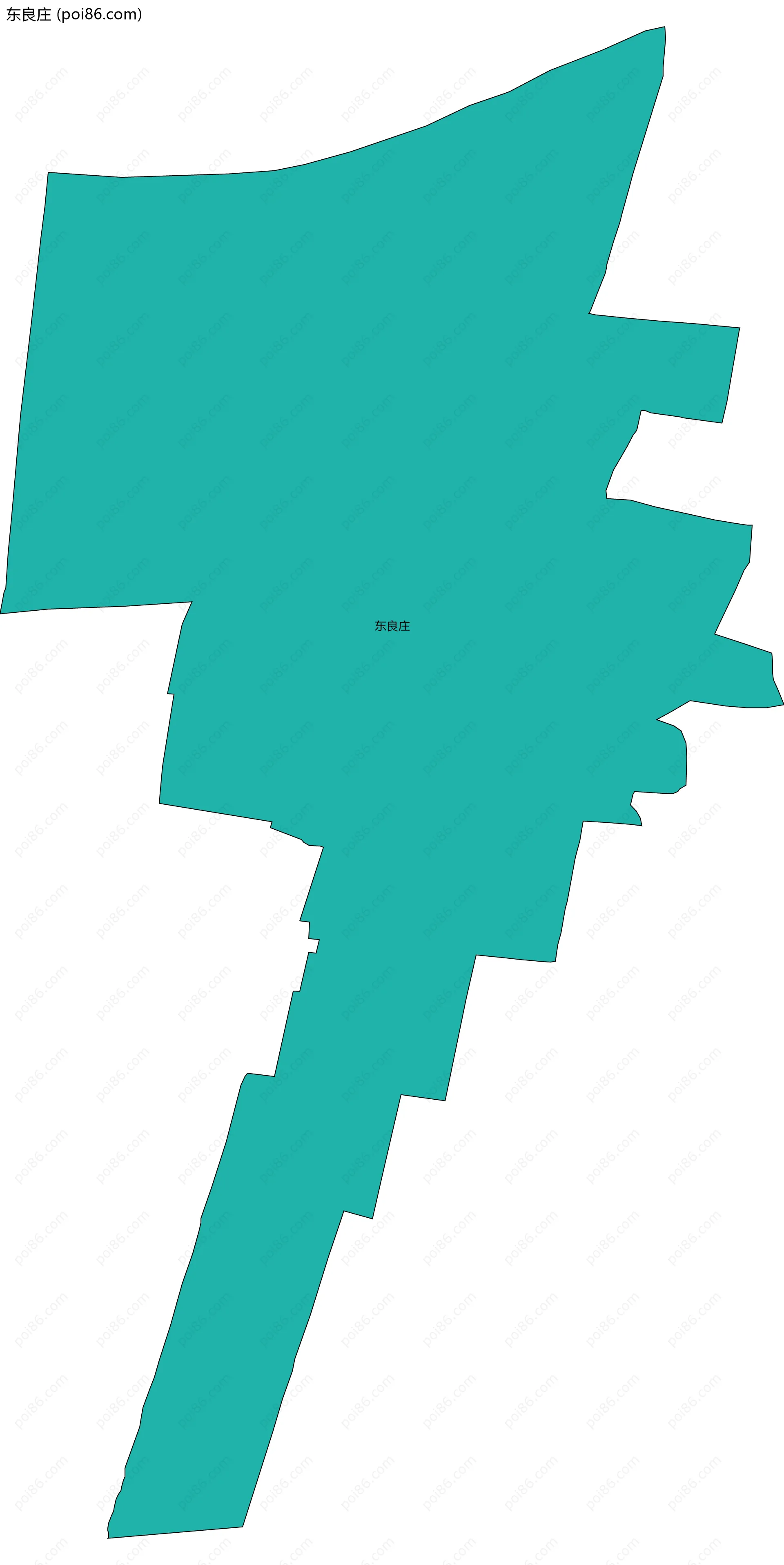 东良庄边界地图