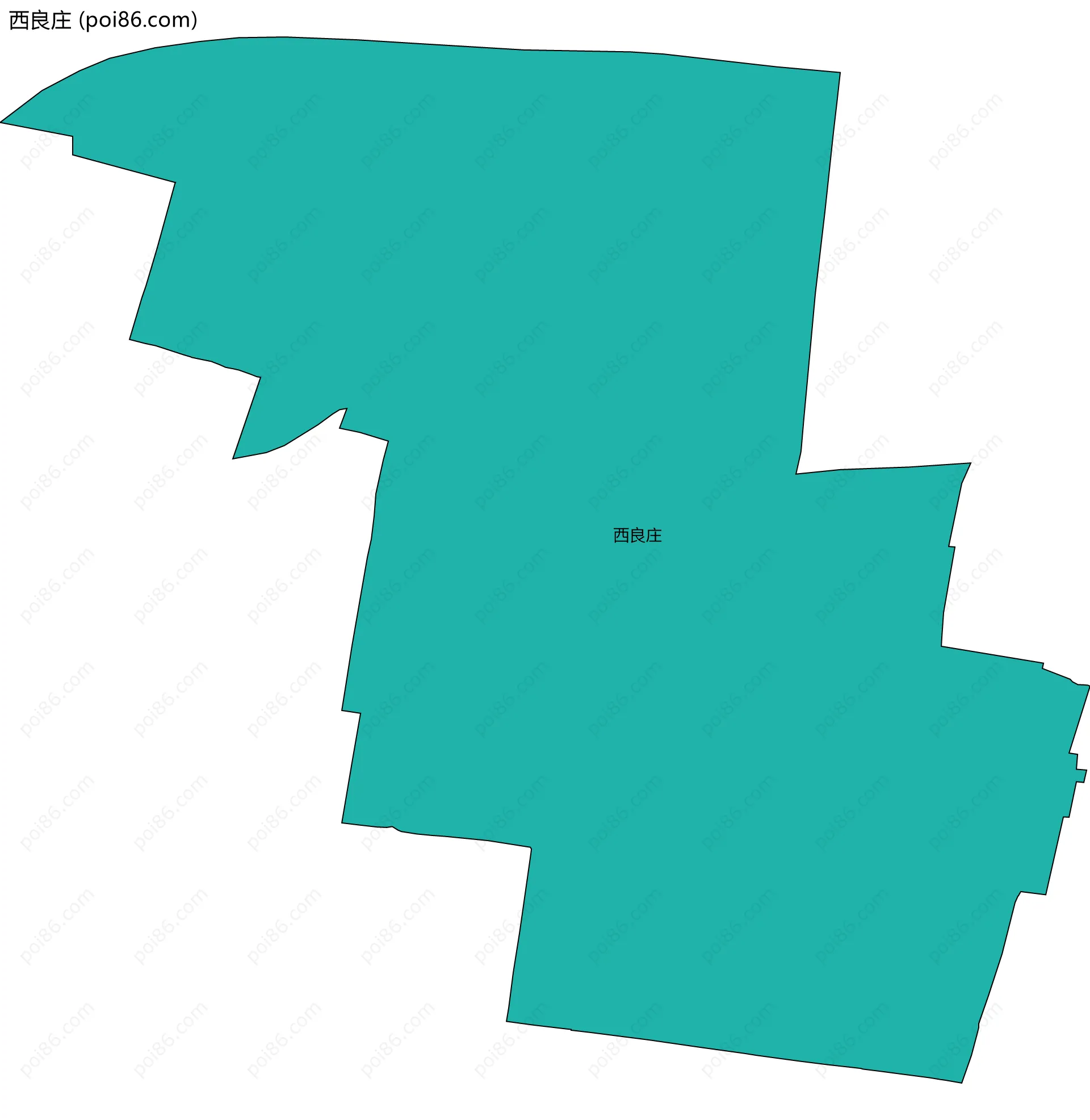 西良庄边界地图