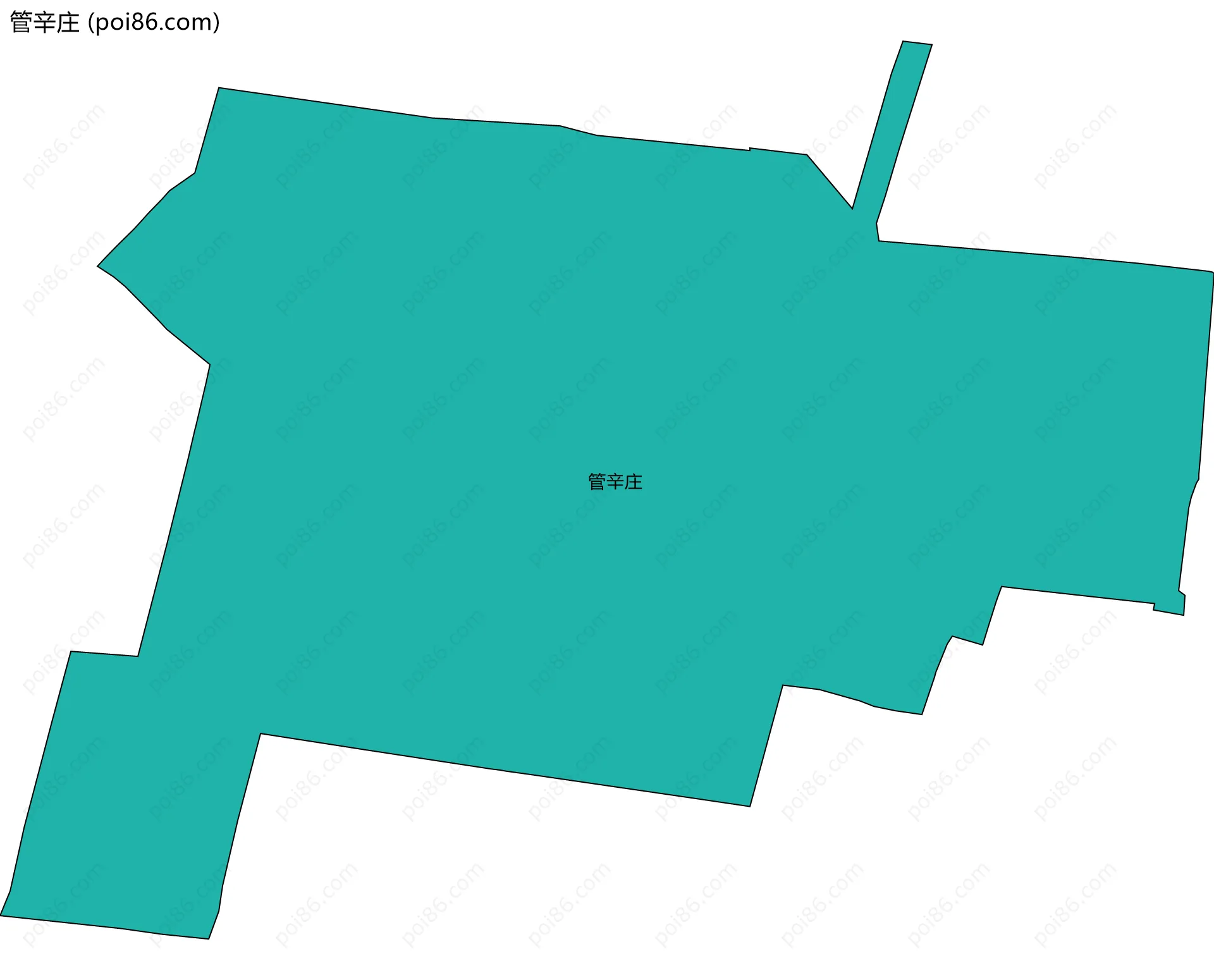 管辛庄边界地图