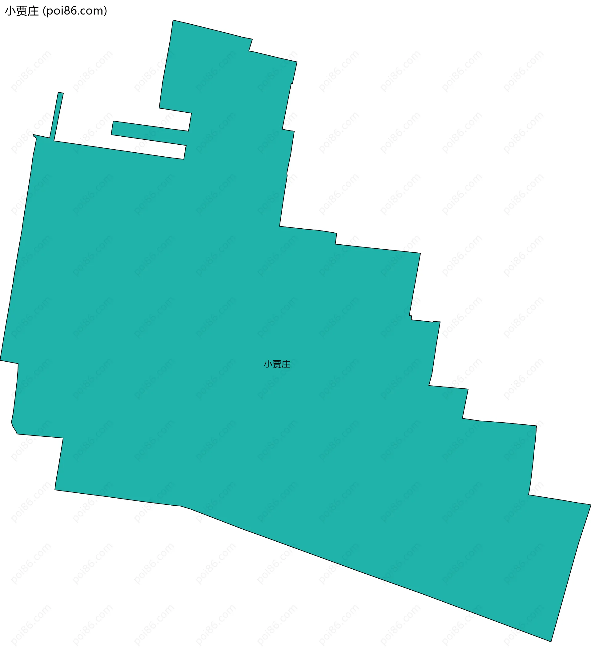 小贾庄边界地图