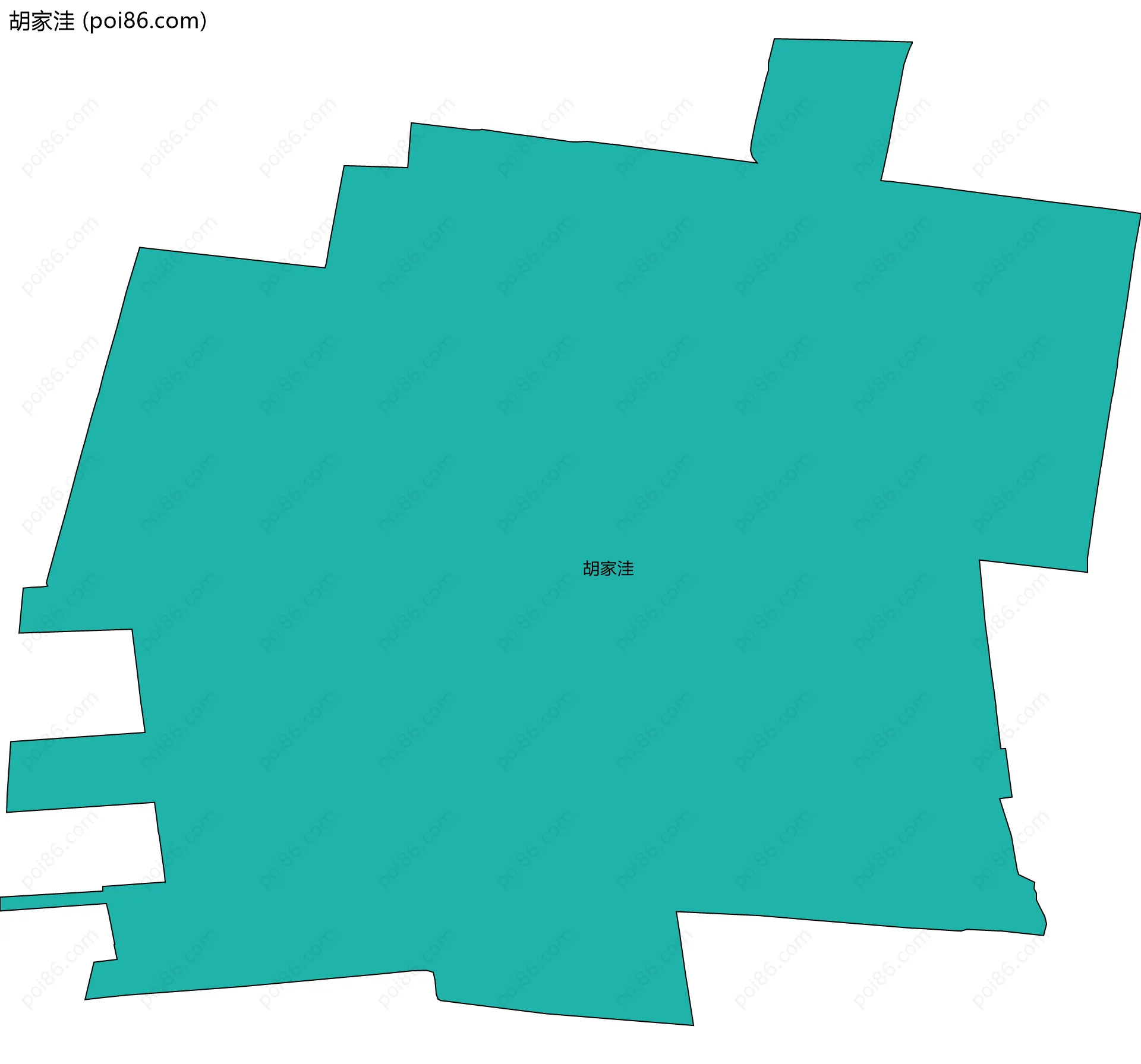 胡家洼边界地图